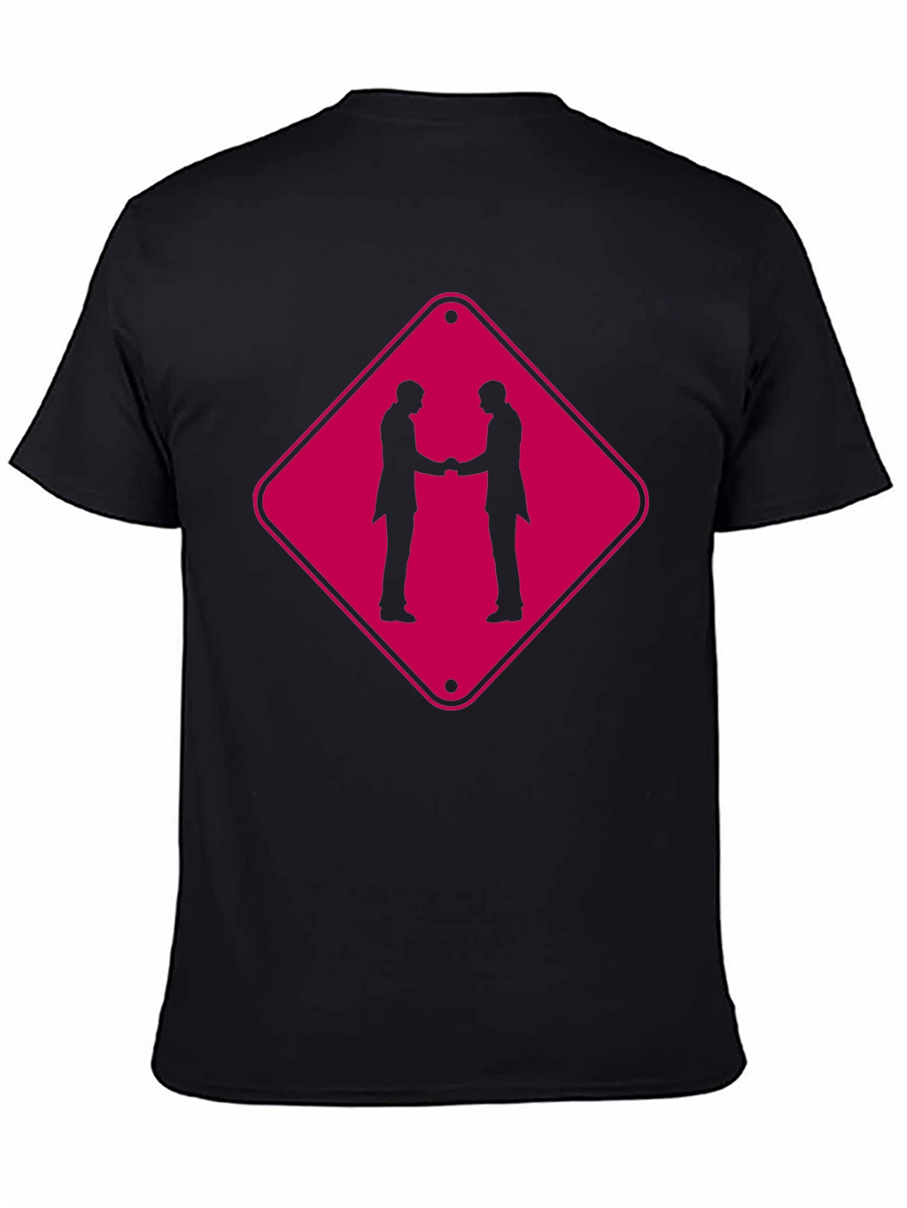 Handshake Graphic T-Shirt - Black