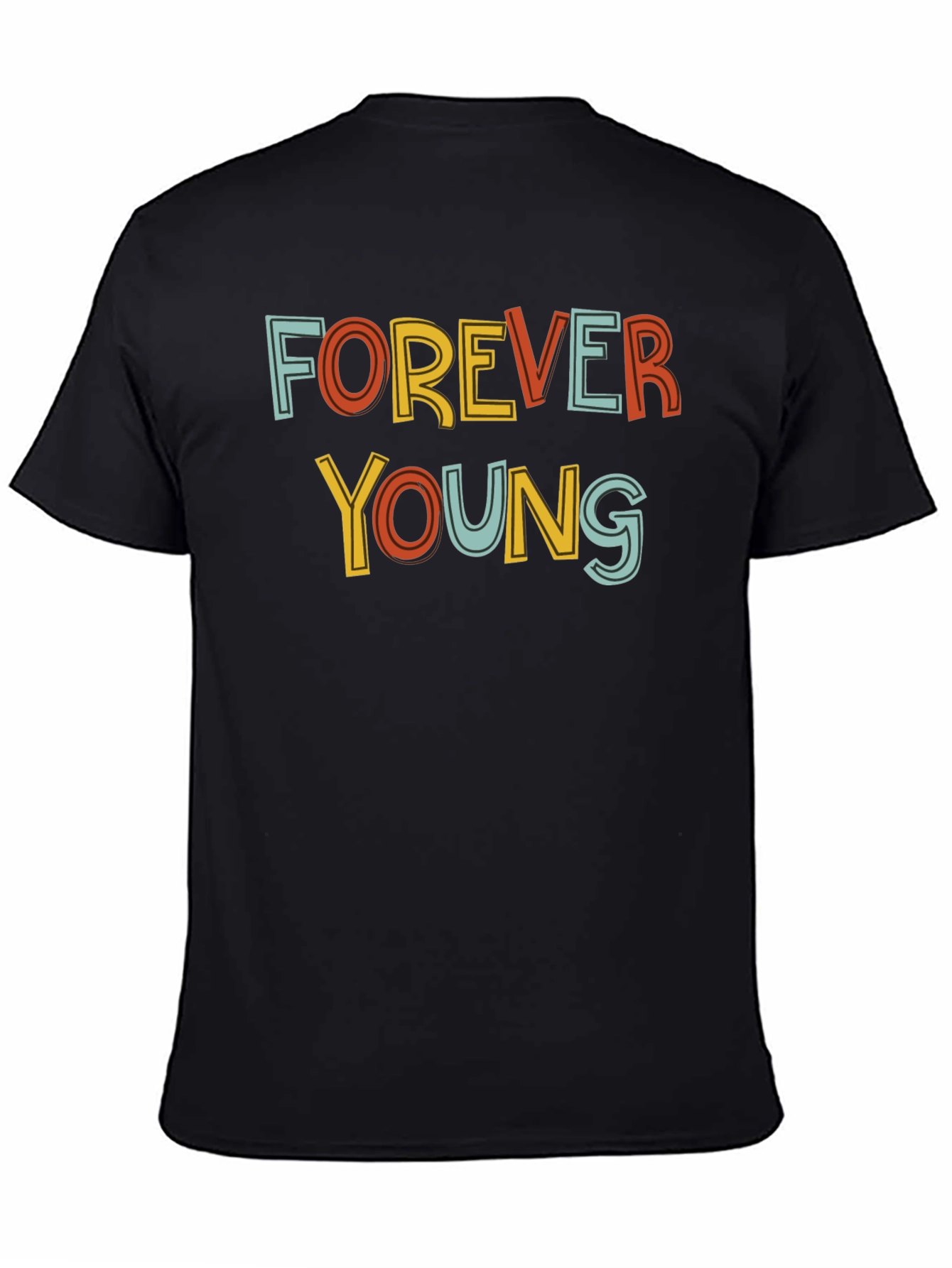 Forever Young Graphic Tee - Retro Style