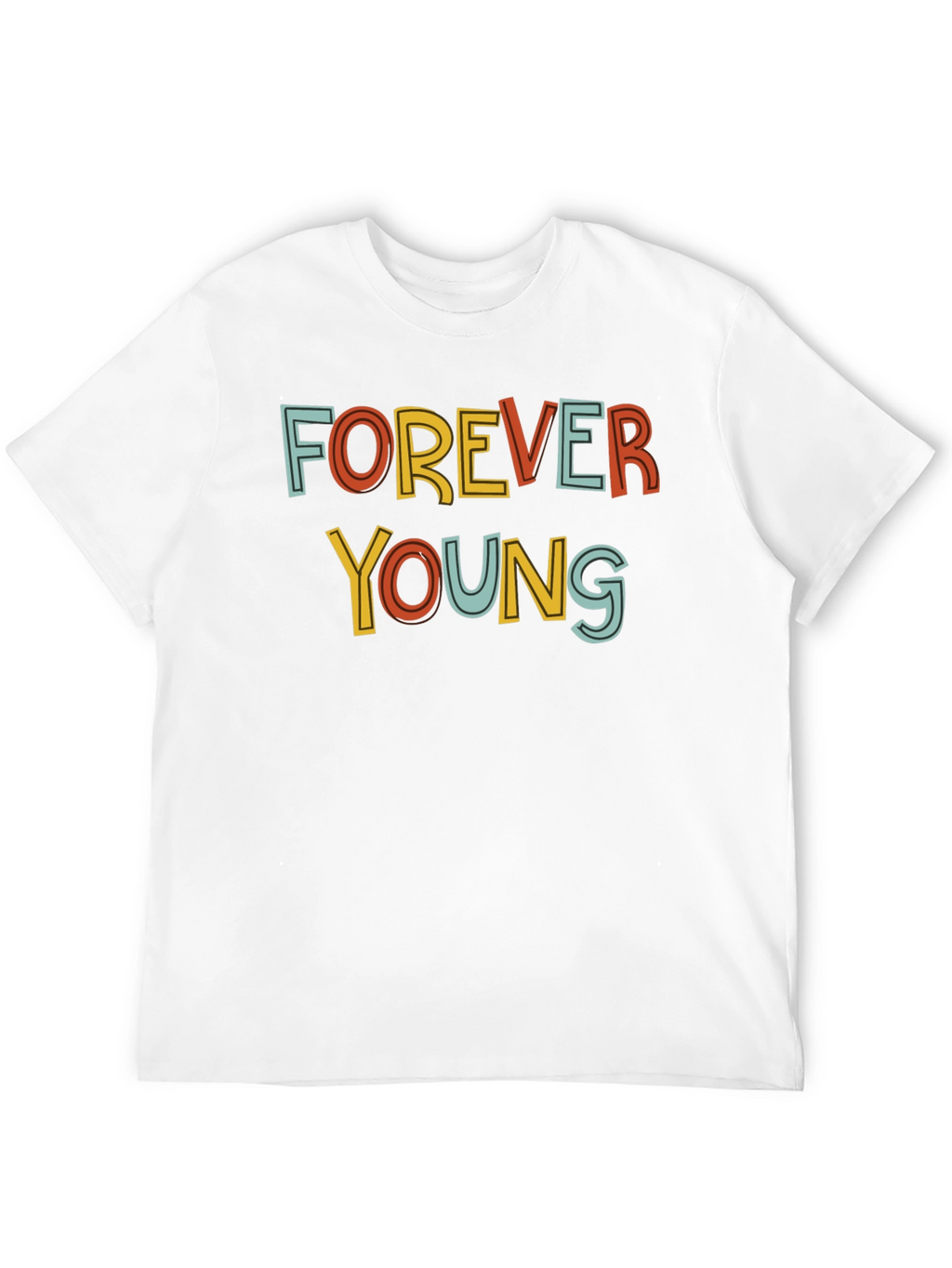 Forever Young Graphic Tee - Retro Style