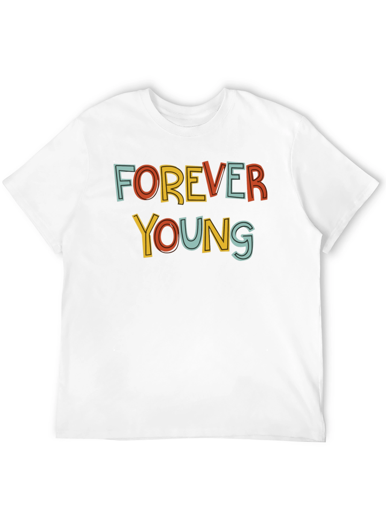 Forever Young Graphic Tee - Retro Style