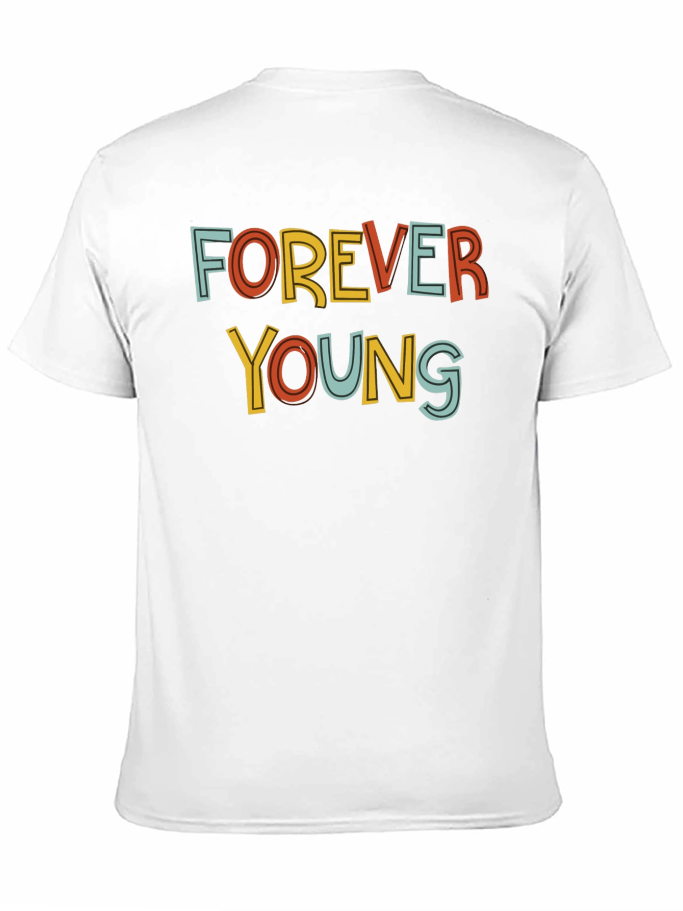 Forever Young Graphic Tee - Retro Style