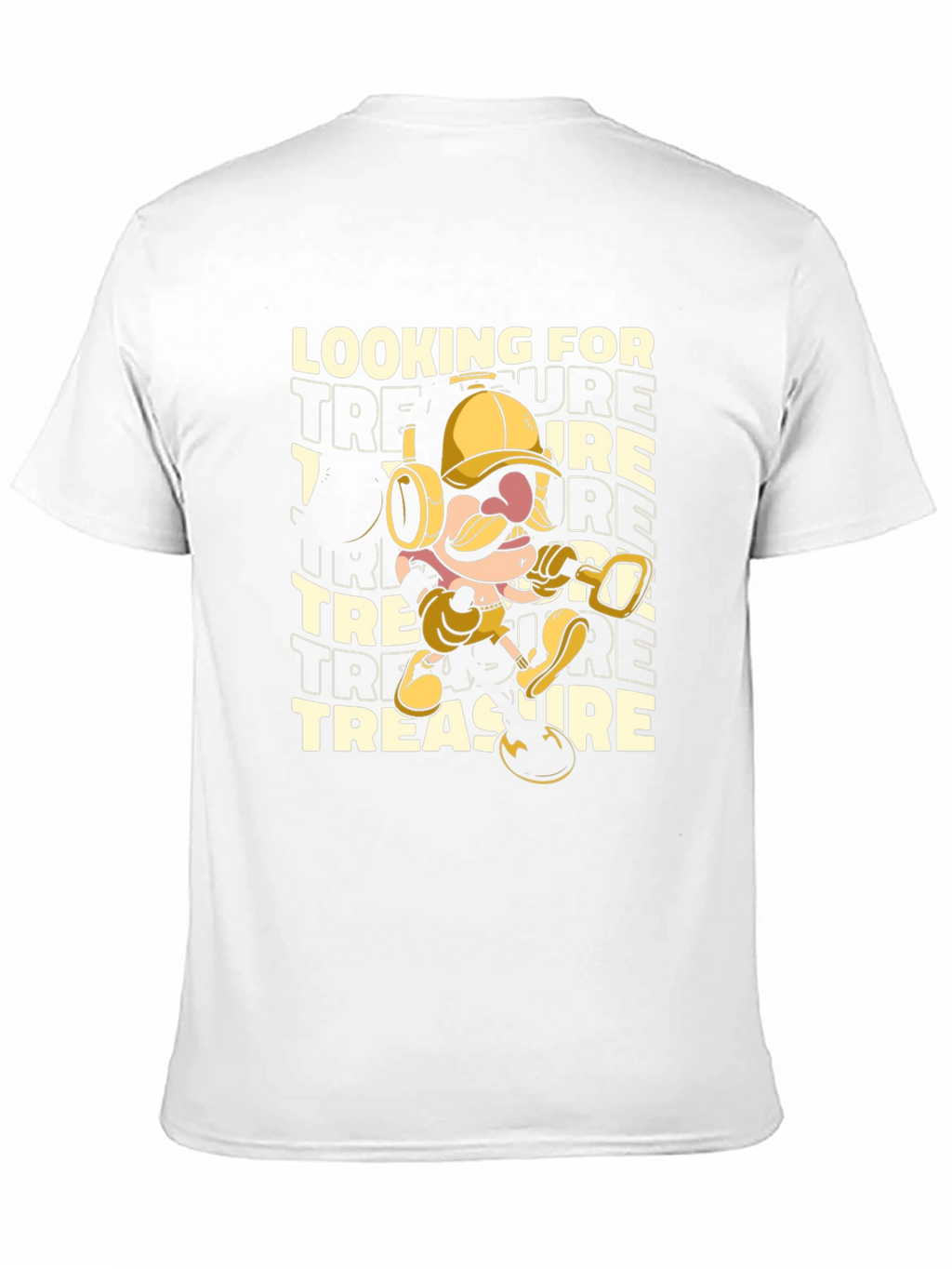 Treasure Hunter Cartoon Graphic T-Shirt