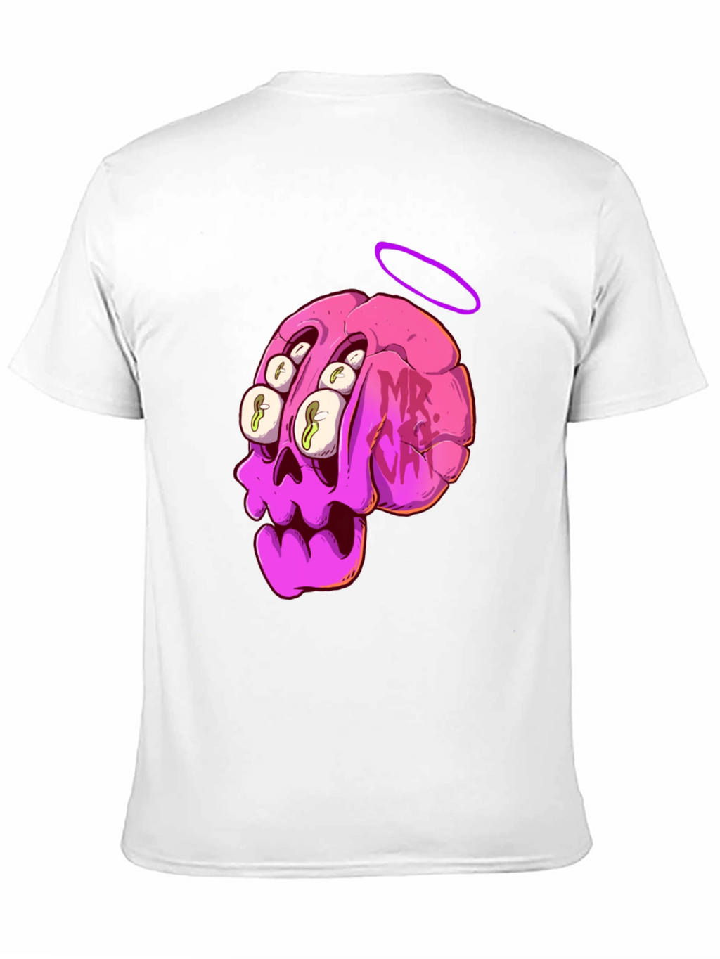 Skull Brain Graphic Tee - Unique Art T-Shirt