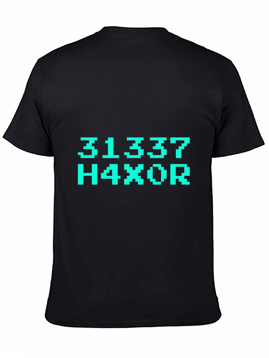 31337 H4X0R T-Shirt - Black Graphic Tee