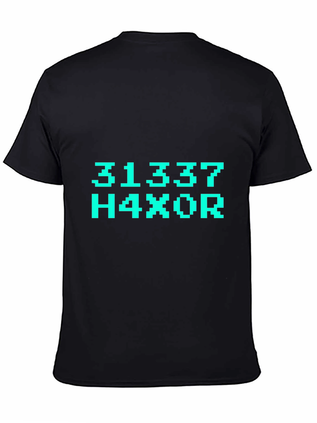 31337 H4X0R T-Shirt - Black Graphic Tee