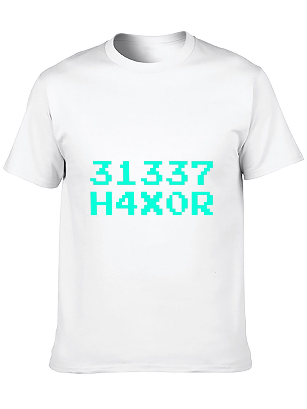 31337 H4X0R T-Shirt - Black Graphic Tee