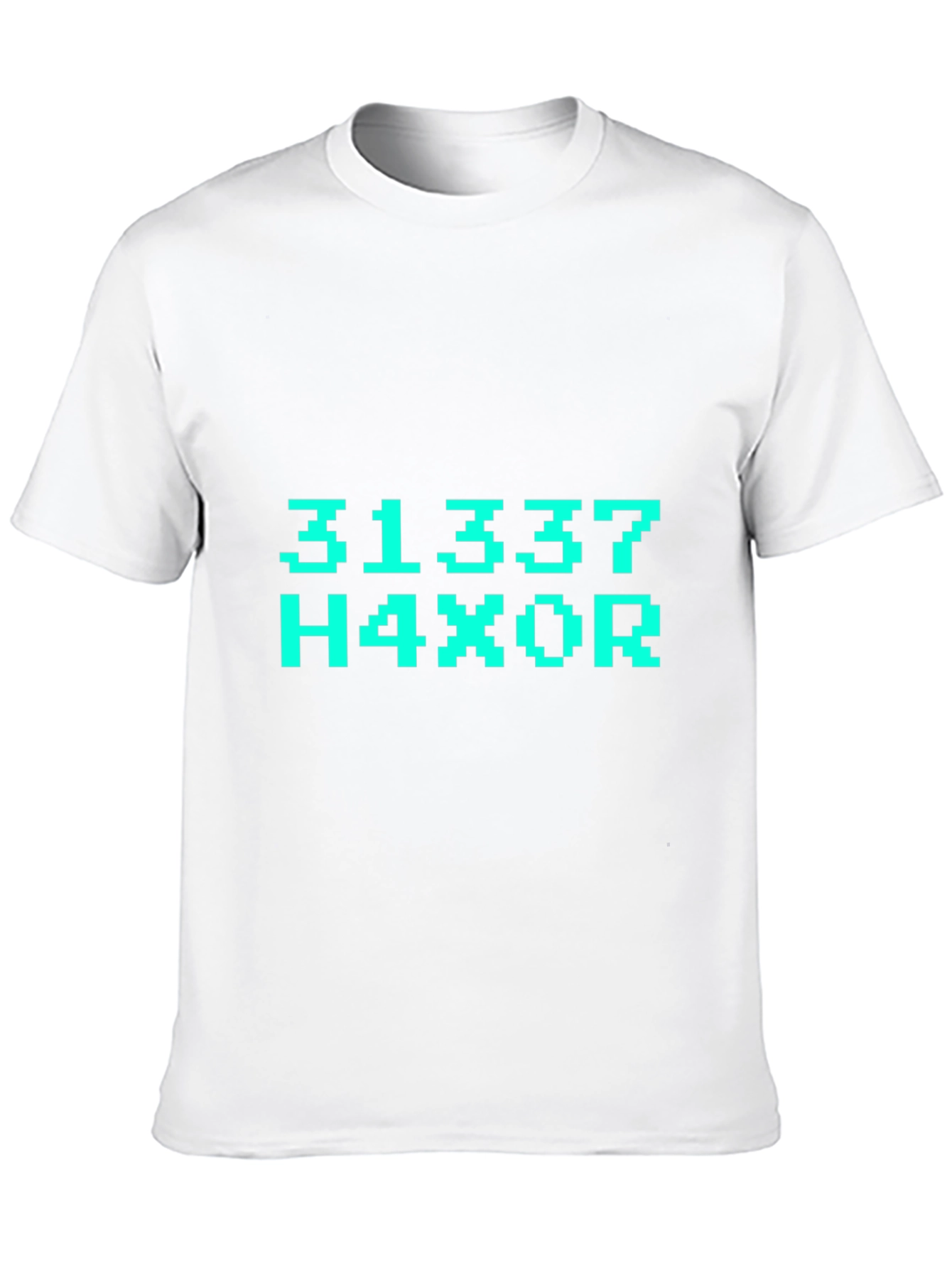 31337 H4X0R T-Shirt - Black Graphic Tee