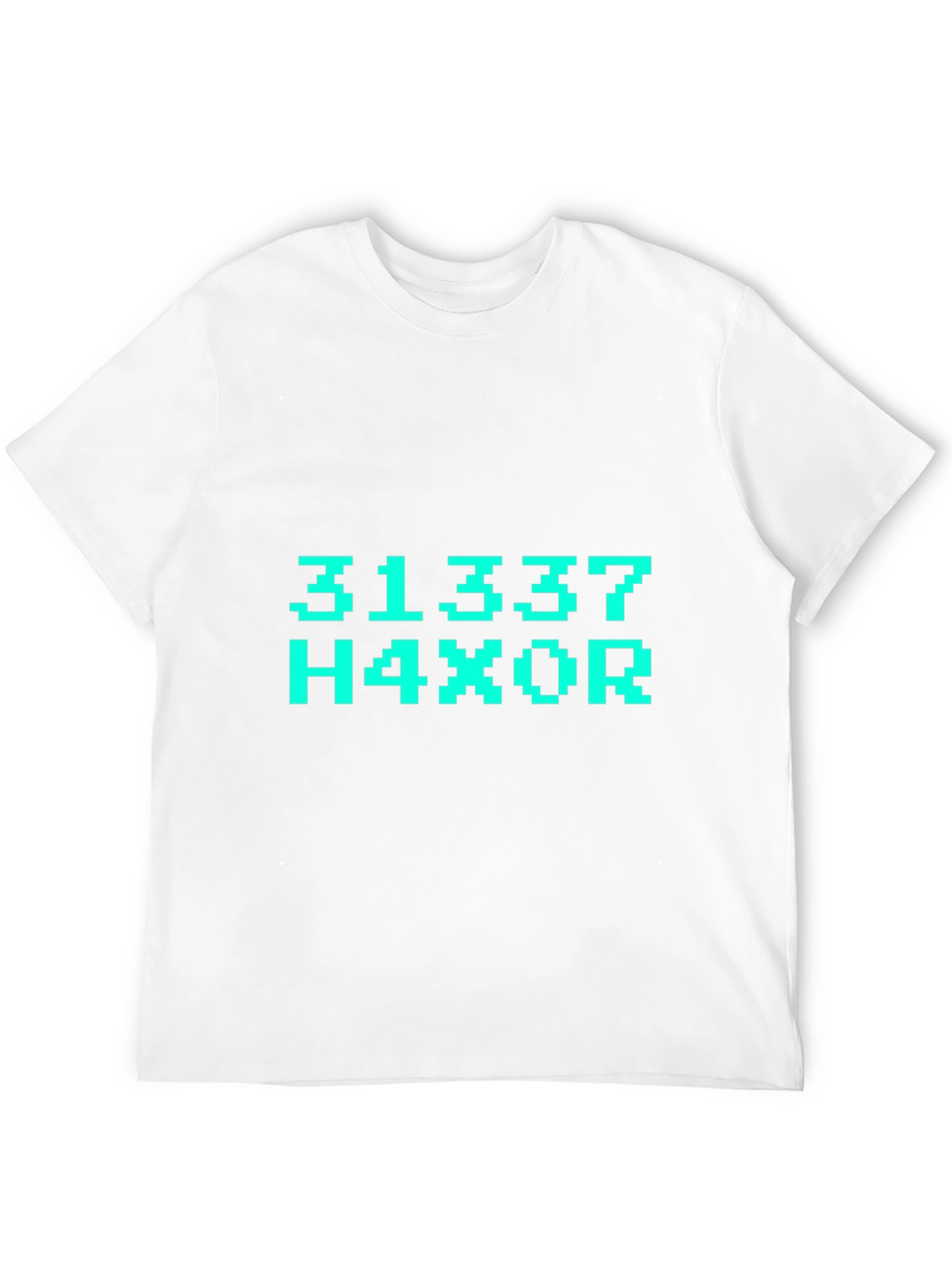 31337 H4X0R T-Shirt - Black Graphic Tee