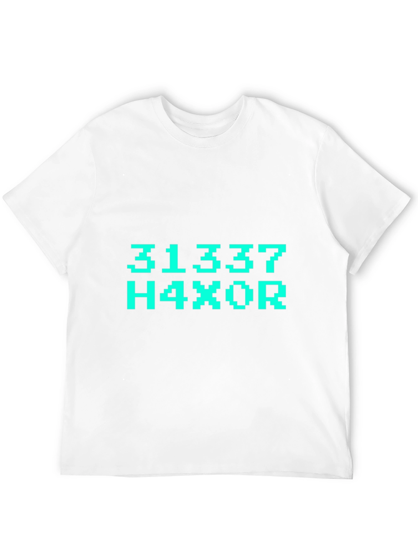 31337 H4X0R T-Shirt - Black Graphic Tee