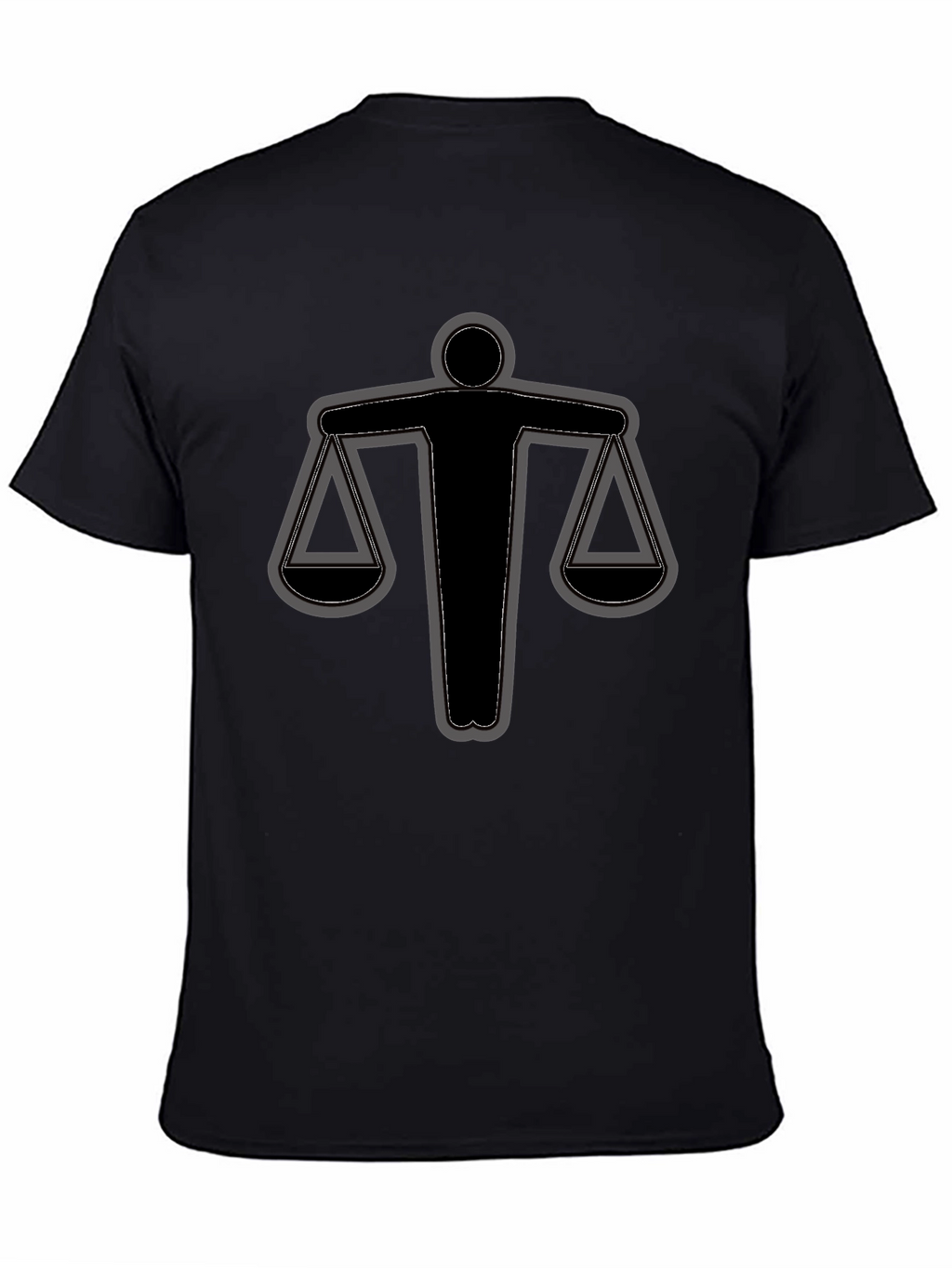 Scales of Justice Graphic Tee - Black