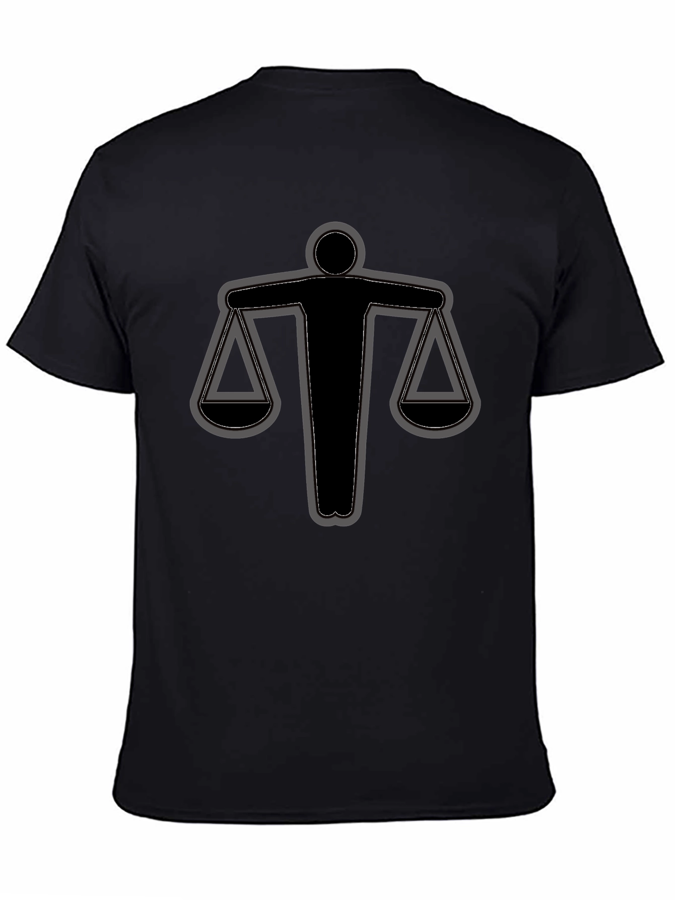 Scales of Justice Graphic Tee - Black