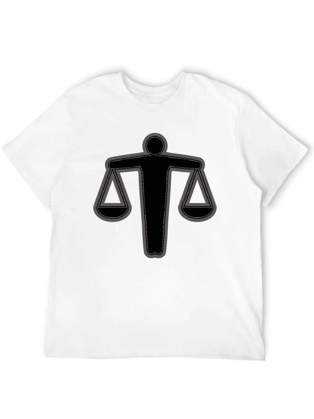 Scales of Justice Graphic Tee - Black