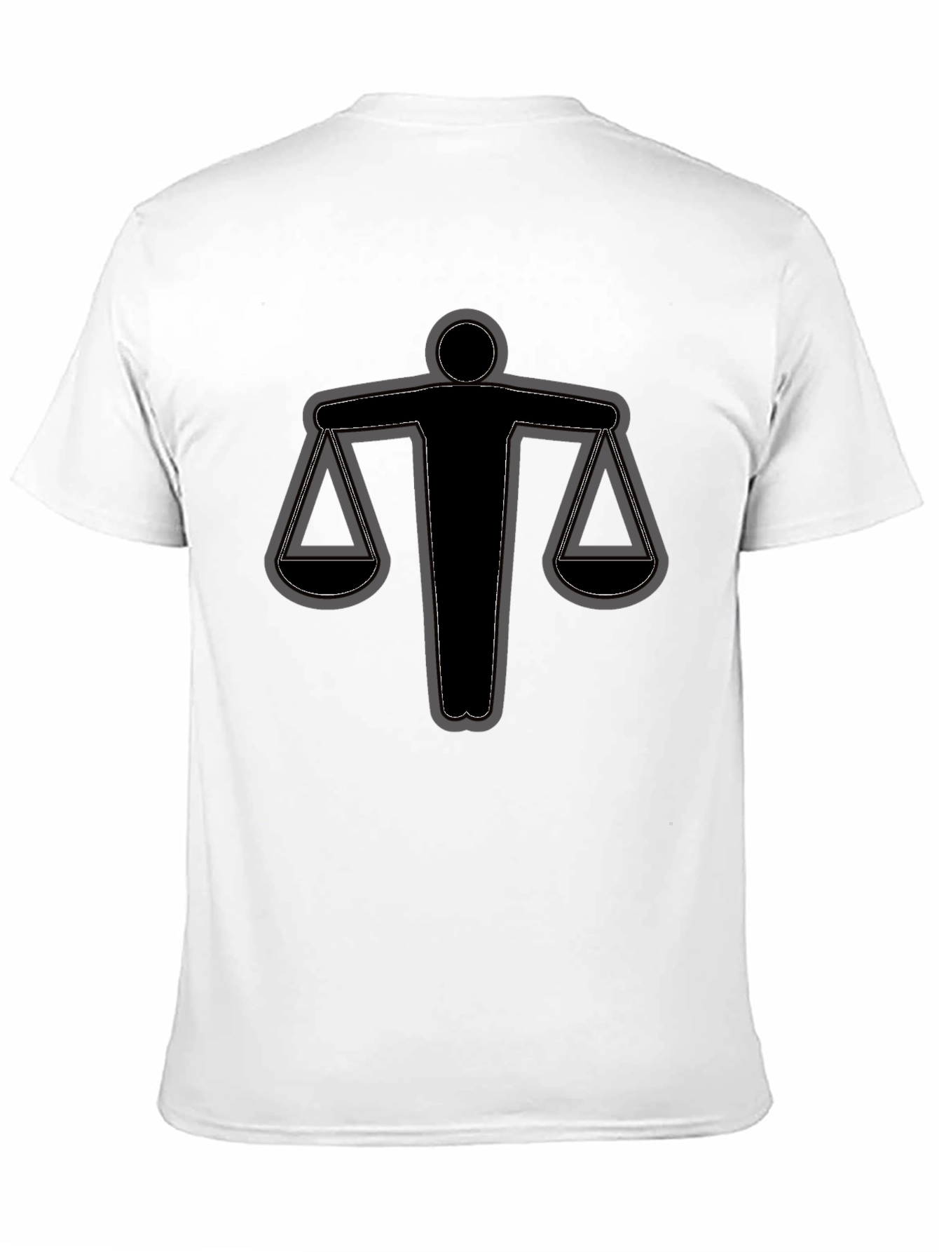 Scales of Justice Graphic Tee - Black