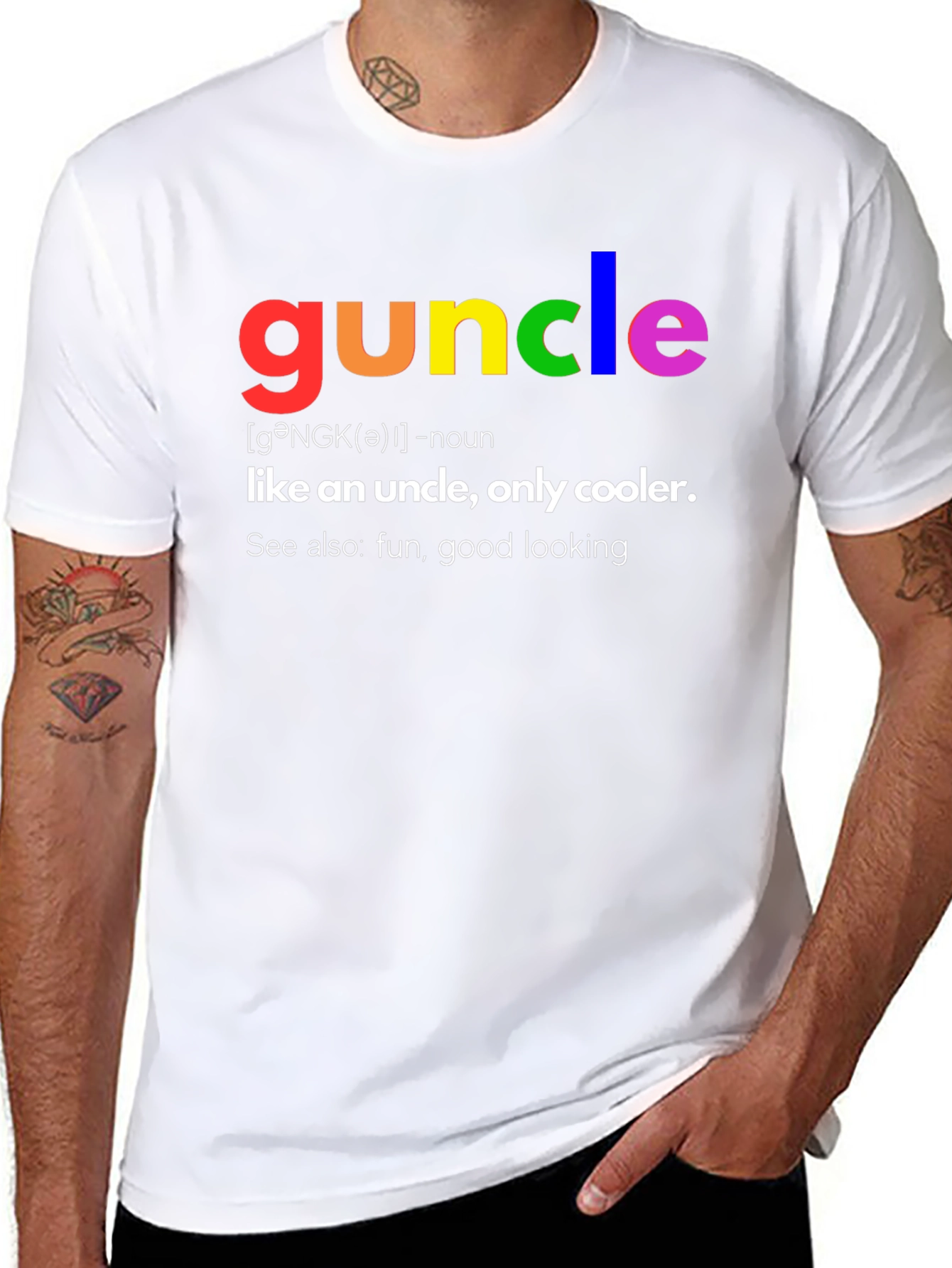 Guncle Definition T-Shirt - Fun Uncle Tee