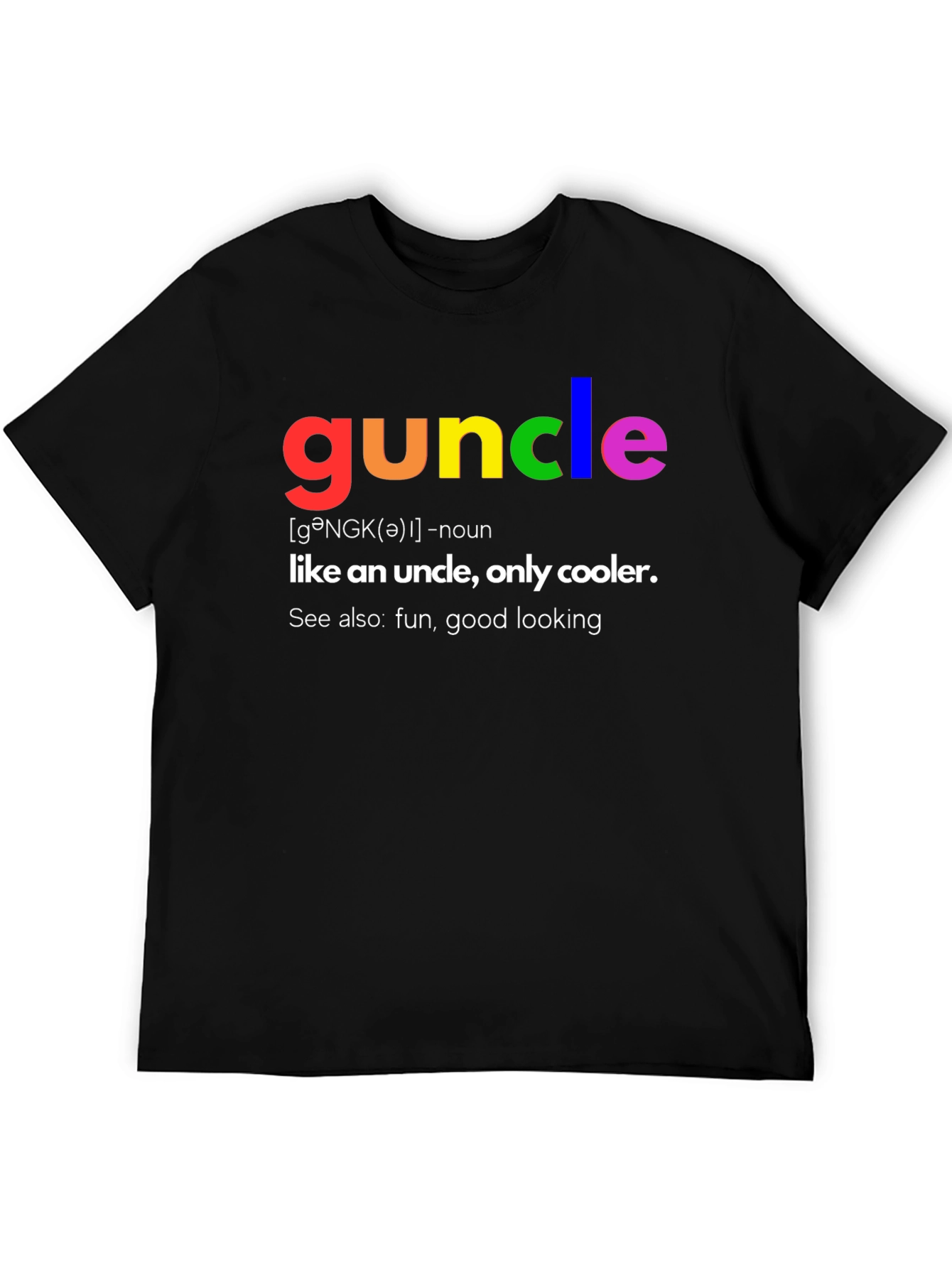 Guncle Definition T-Shirt - Fun Uncle Tee