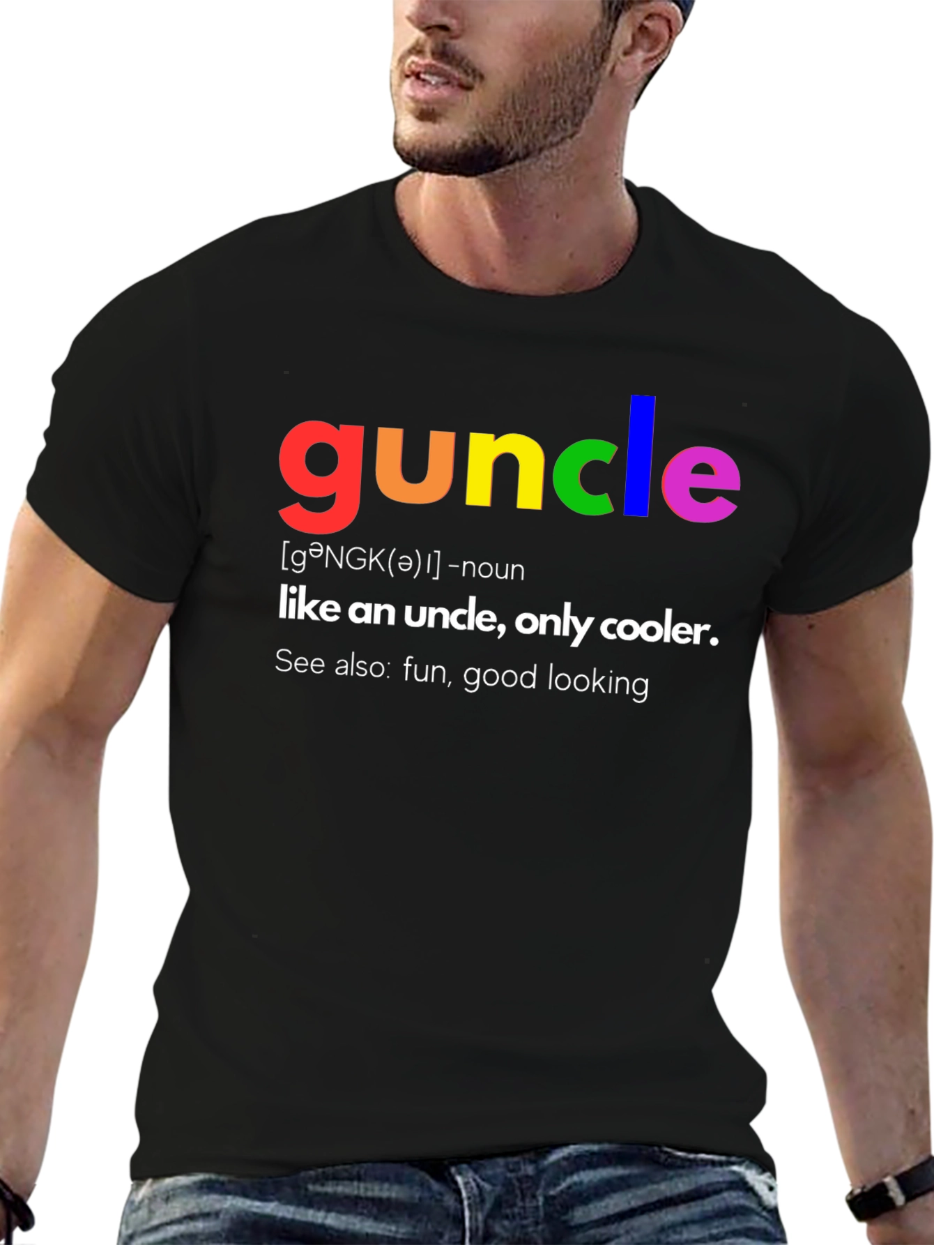 Guncle Definition T-Shirt - Fun Uncle Tee