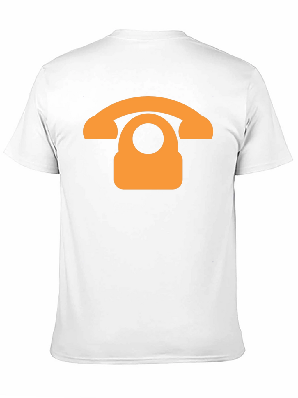 Retro Phone Graphic T-Shirt - Black Cotton Blend