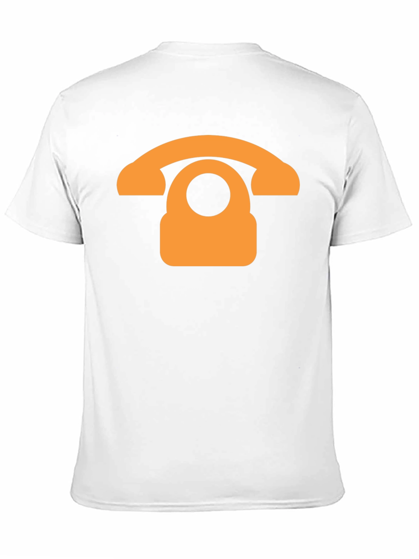 Retro Phone Graphic T-Shirt - Black Cotton Blend