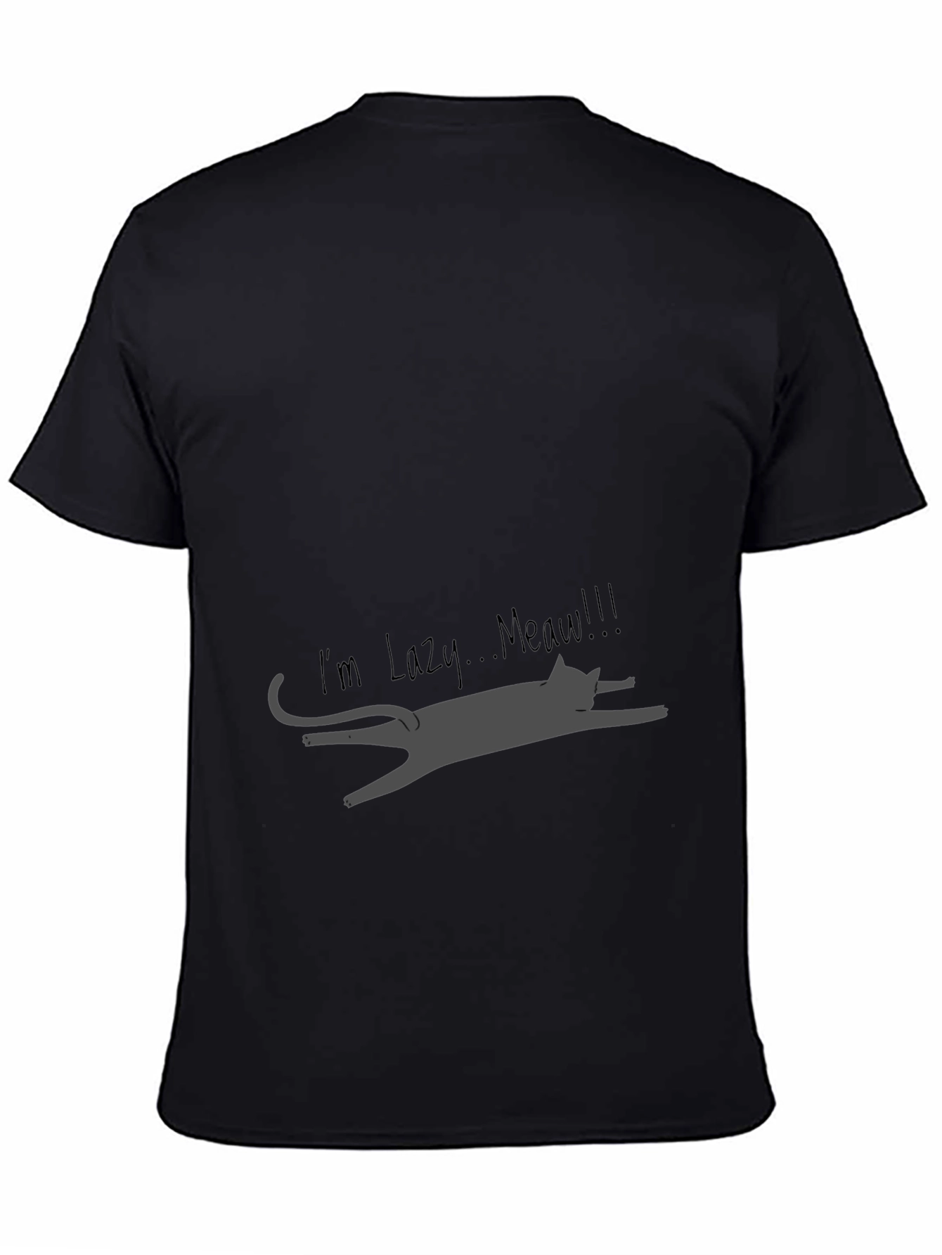 Lazy Cat Graphic Tee - Soft Cotton Blend Unisex Fit