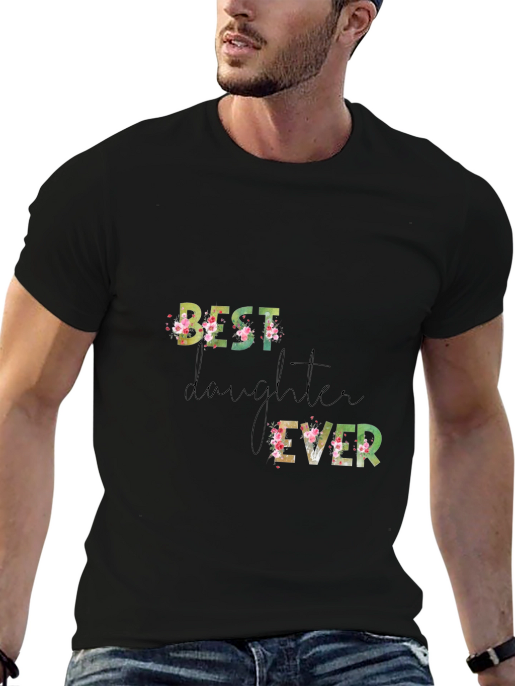 Best Daughter Ever Floral T-Shirt