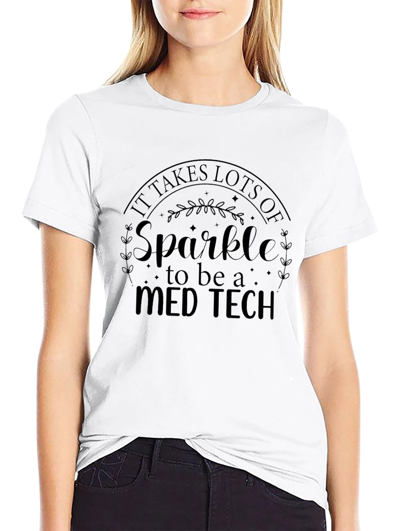 Sparkle Med Tech Black T-Shirt