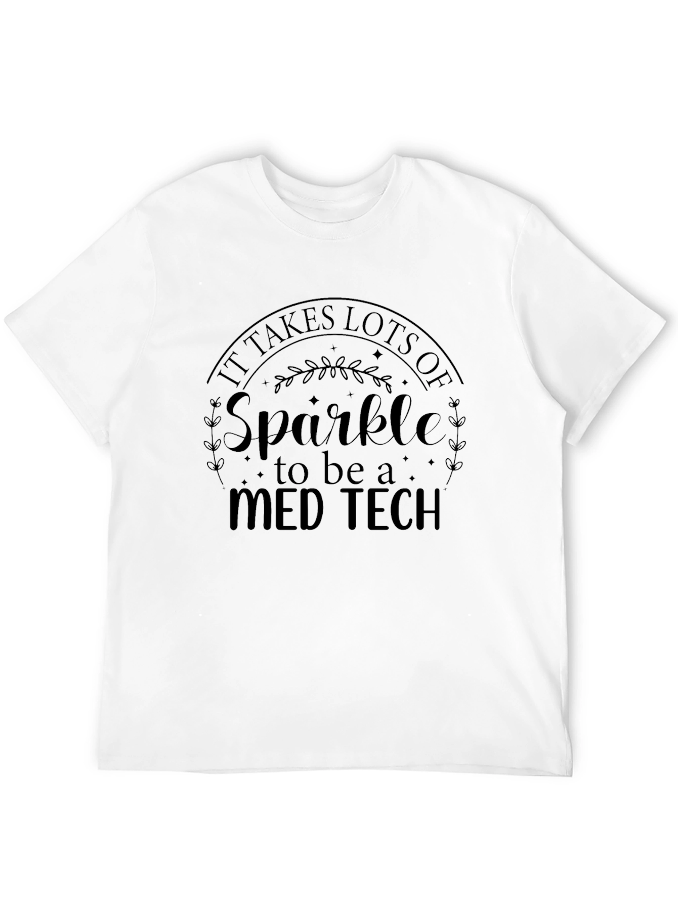Sparkle Med Tech Black T-Shirt