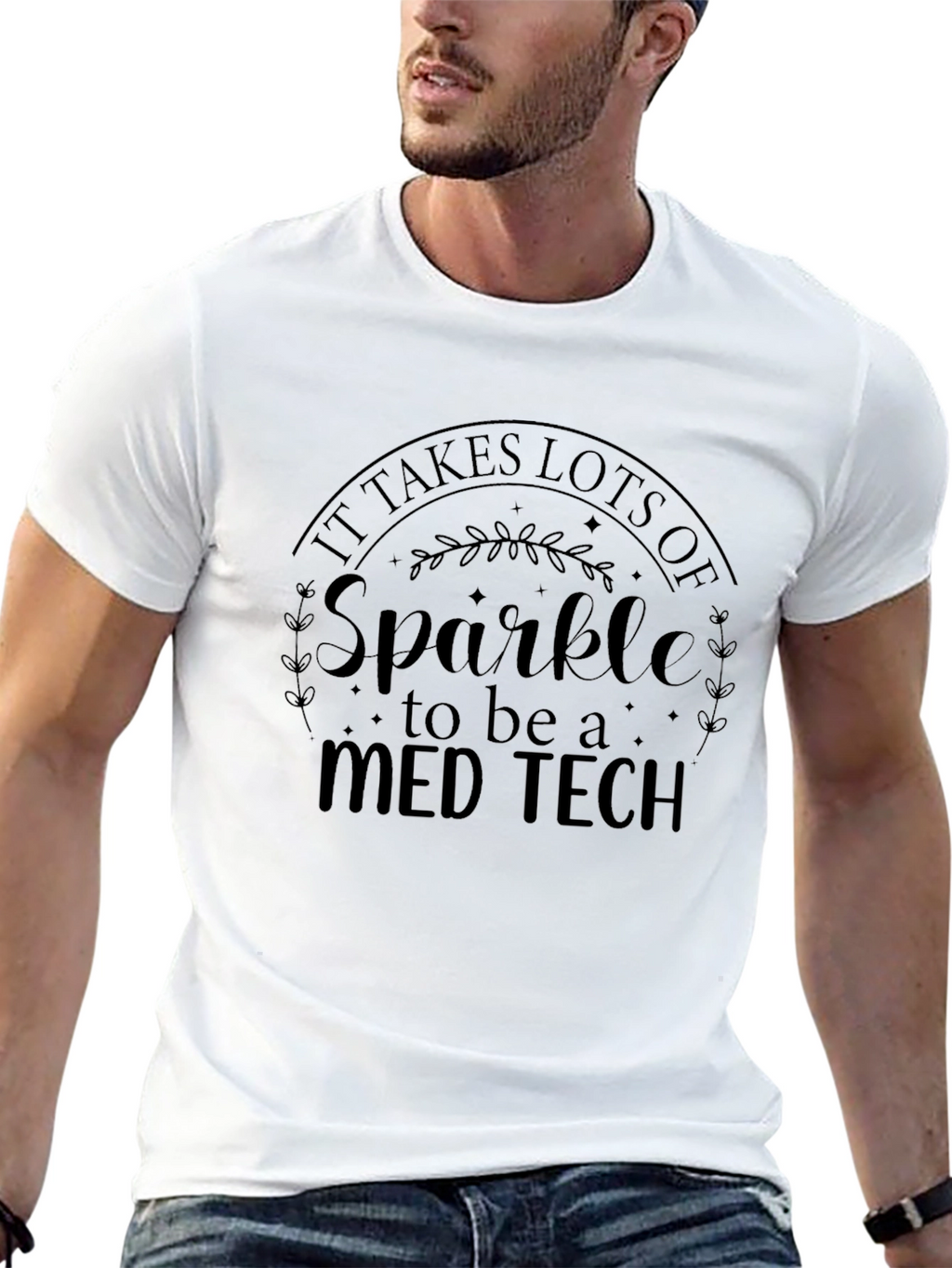 Sparkle Med Tech Black T-Shirt