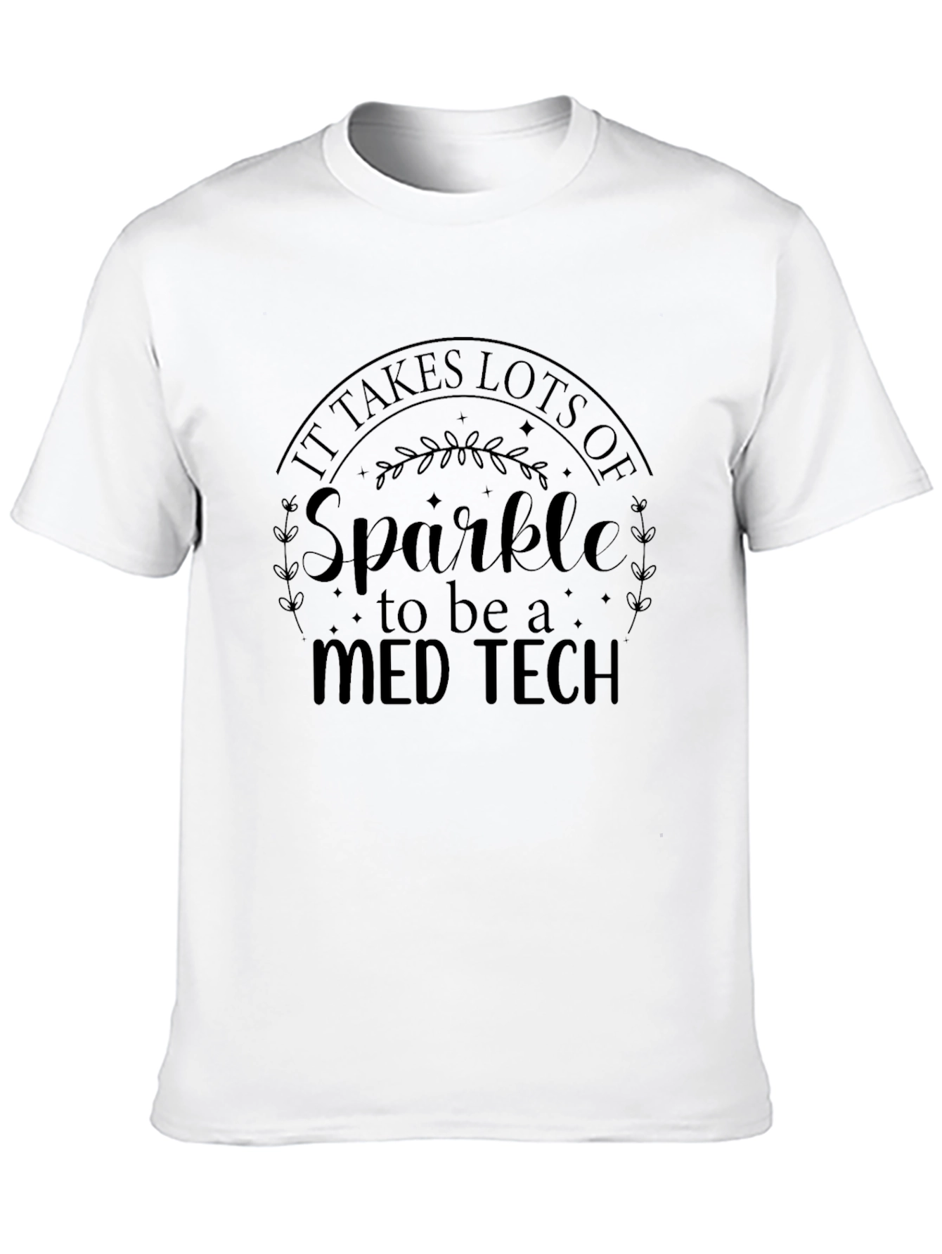 Sparkle Med Tech Black T-Shirt