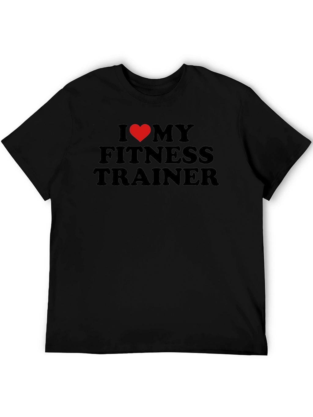 I Heart My Fitness Trainer T-Shirt - Black