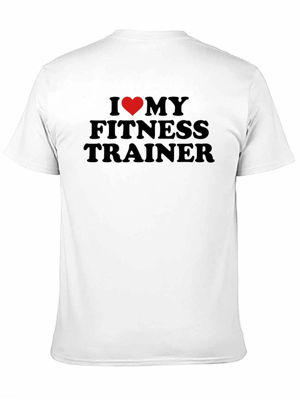 I Heart My Fitness Trainer T-Shirt - Black