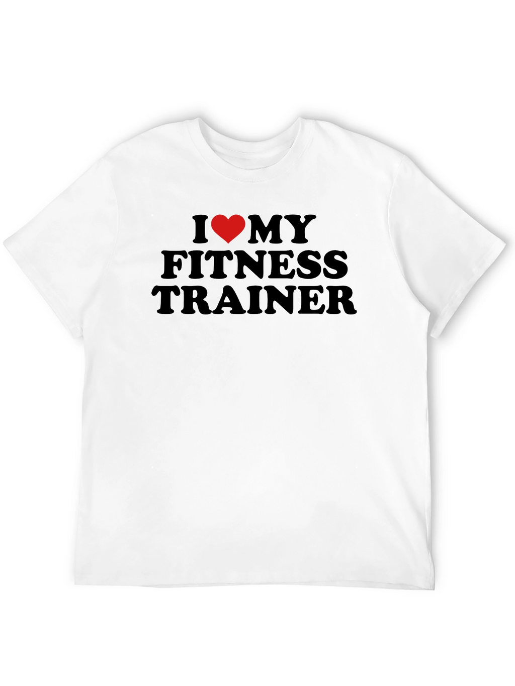 I Heart My Fitness Trainer T-Shirt - Black