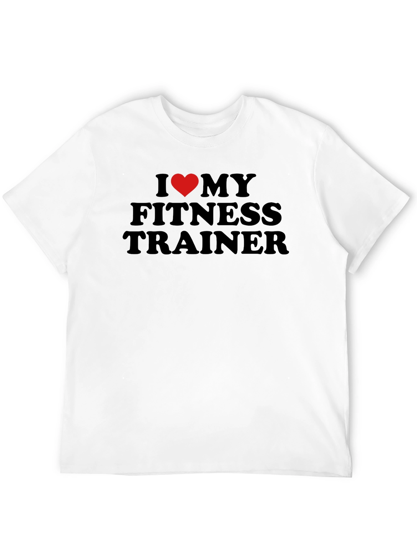 I Heart My Fitness Trainer T-Shirt - Black