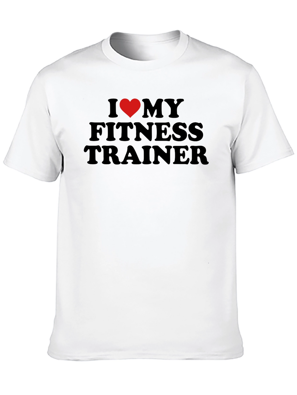 I Heart My Fitness Trainer T-Shirt - Black
