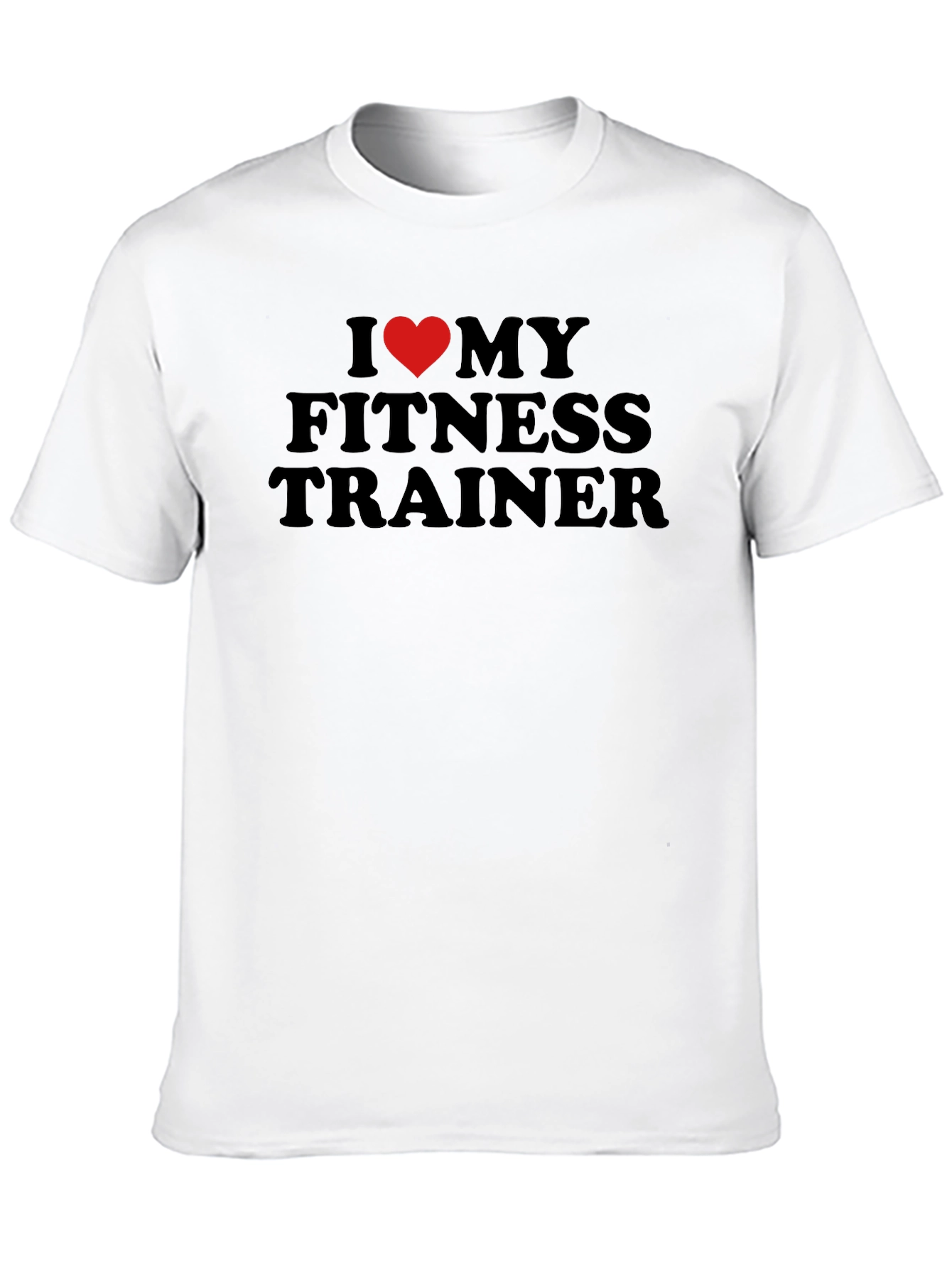 I Heart My Fitness Trainer T-Shirt - Black