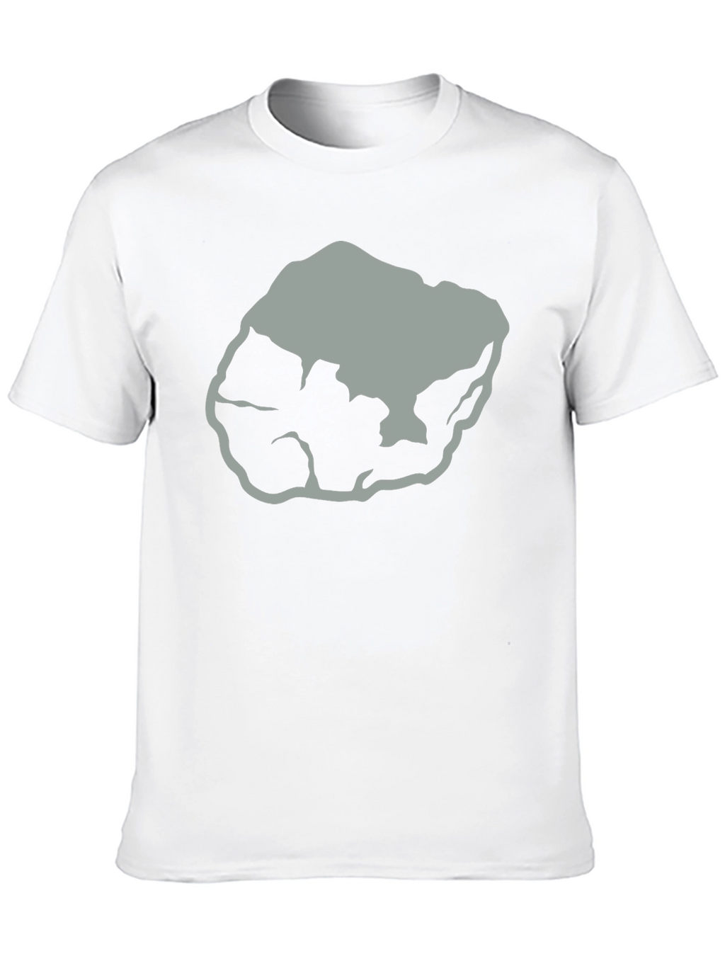 Abstract Rock Graphic Tee - Black Cotton T-Shirt