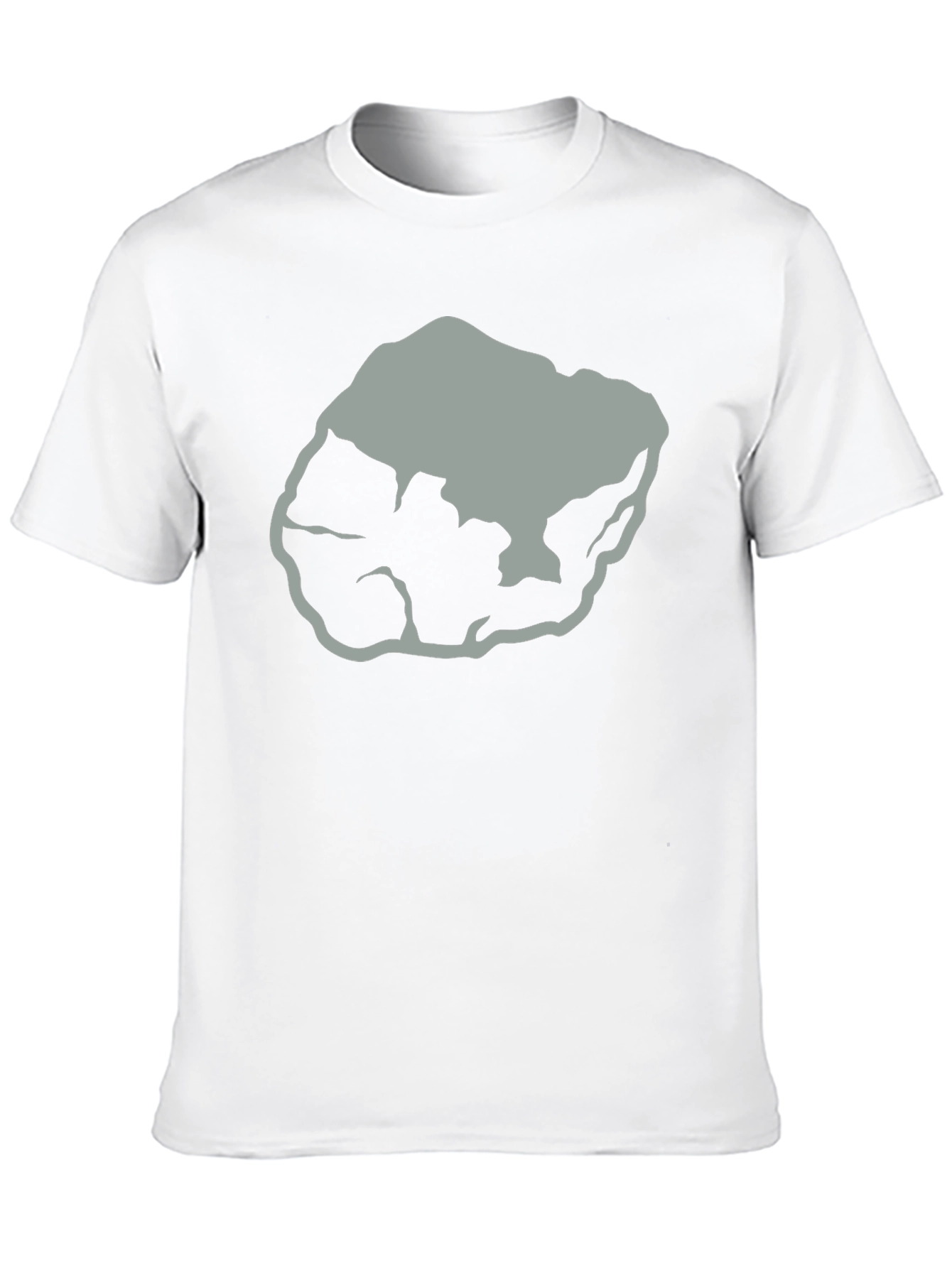 Abstract Rock Graphic Tee - Black Cotton T-Shirt