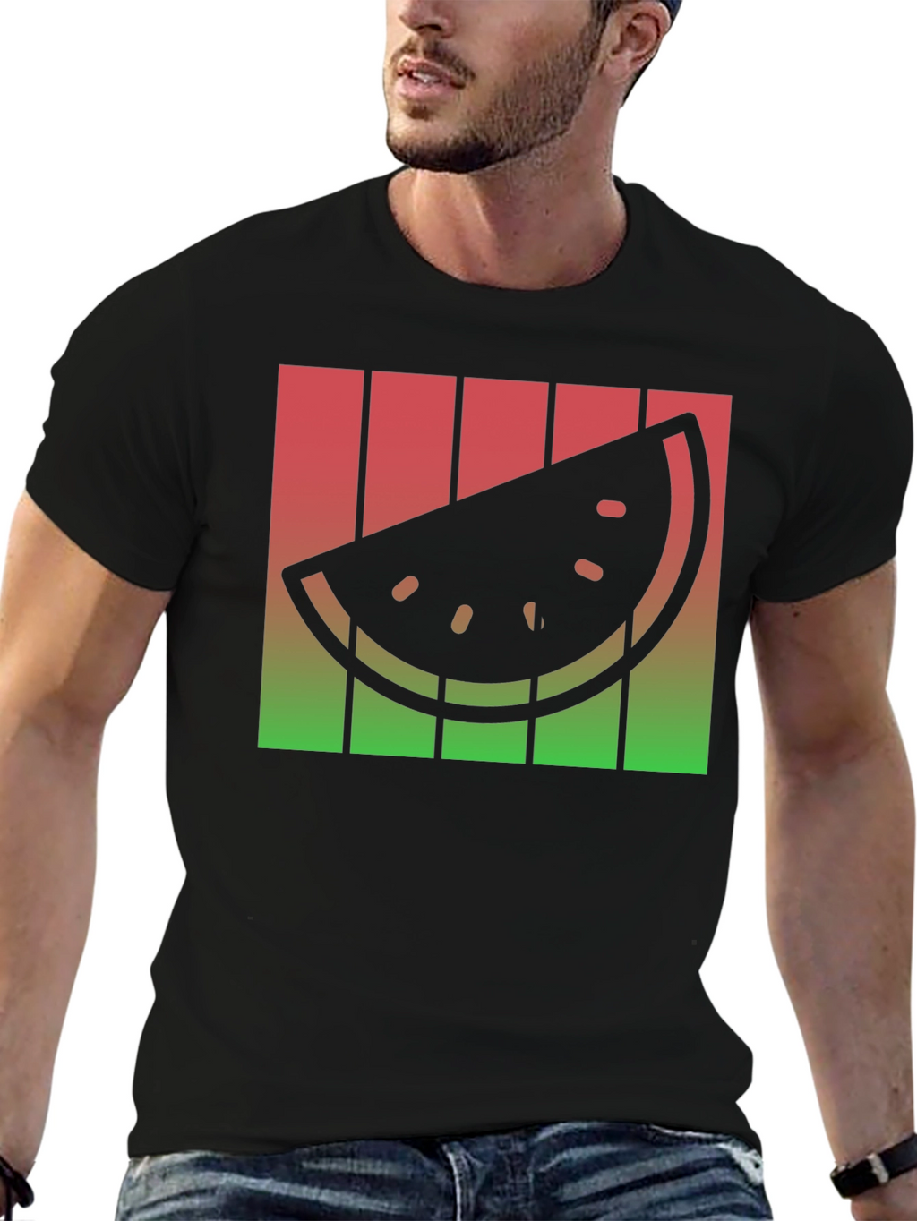 Retro Watermelon Slice T-Shirt