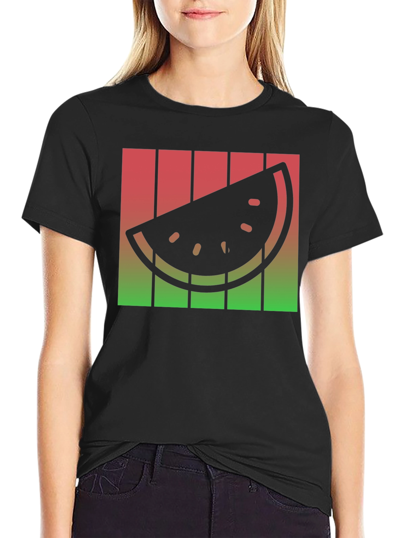 Retro Watermelon Slice T-Shirt