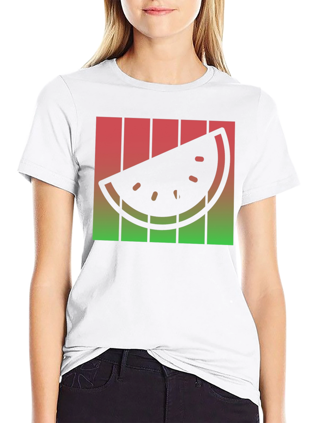 Retro Watermelon Slice T-Shirt