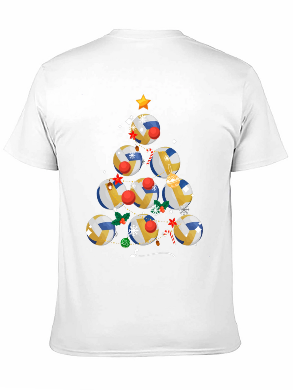 Volleyball Christmas Tree T-Shirt