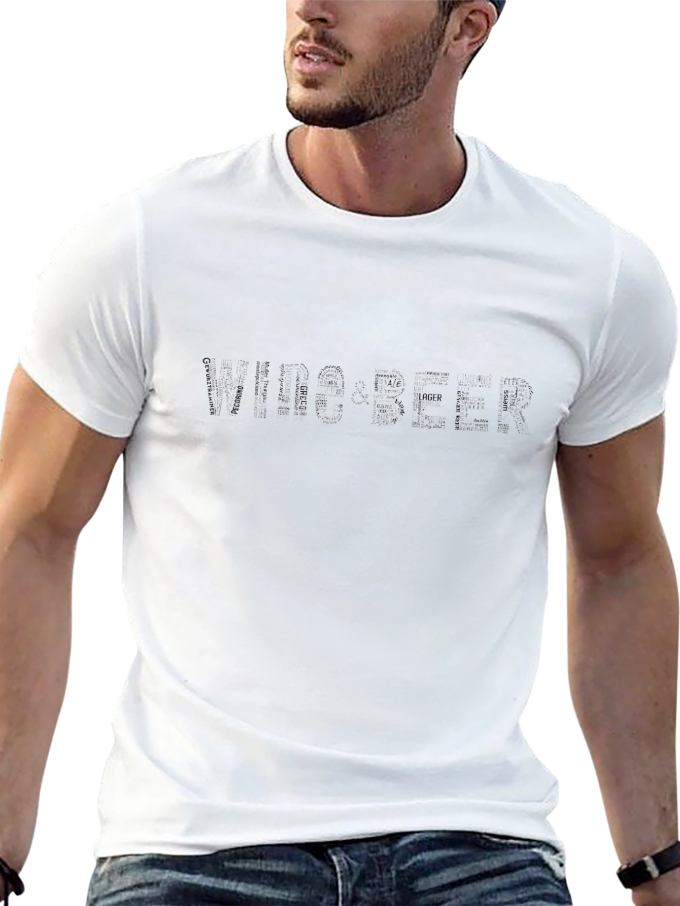 Mens Black Crew Neck T-Shirt - Casual Comfort