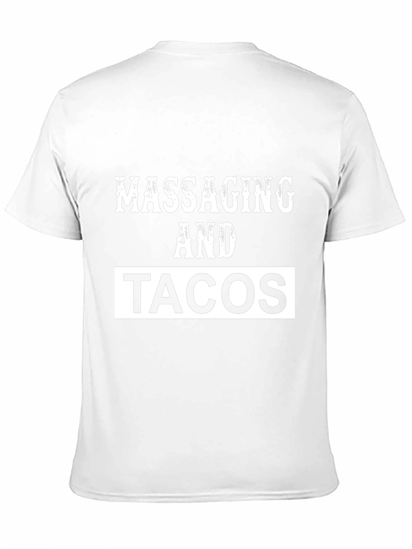 Massaging and Tacos Graphic Tee - Black T-Shirt