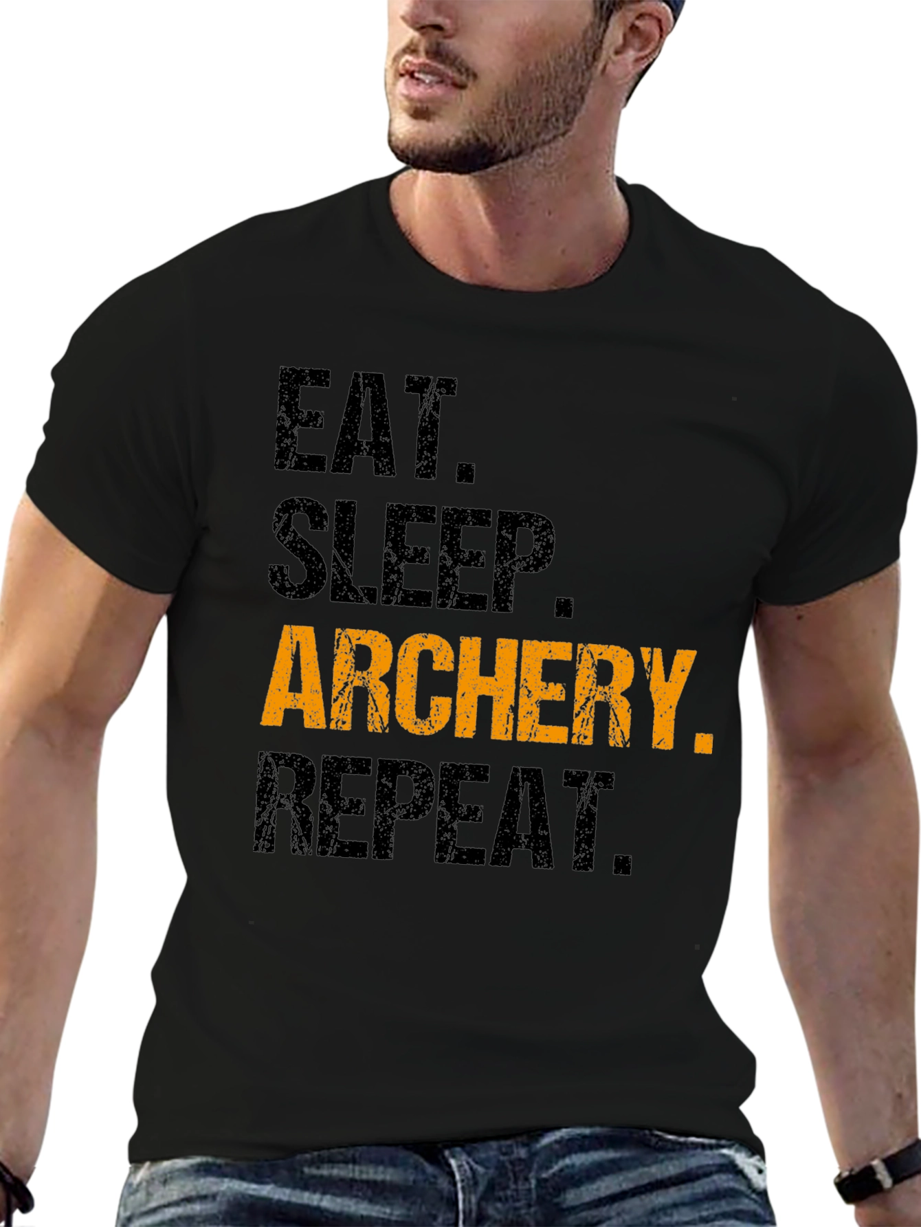 Eat Sleep Archery Repeat T-Shirt - Funny Sports Tee