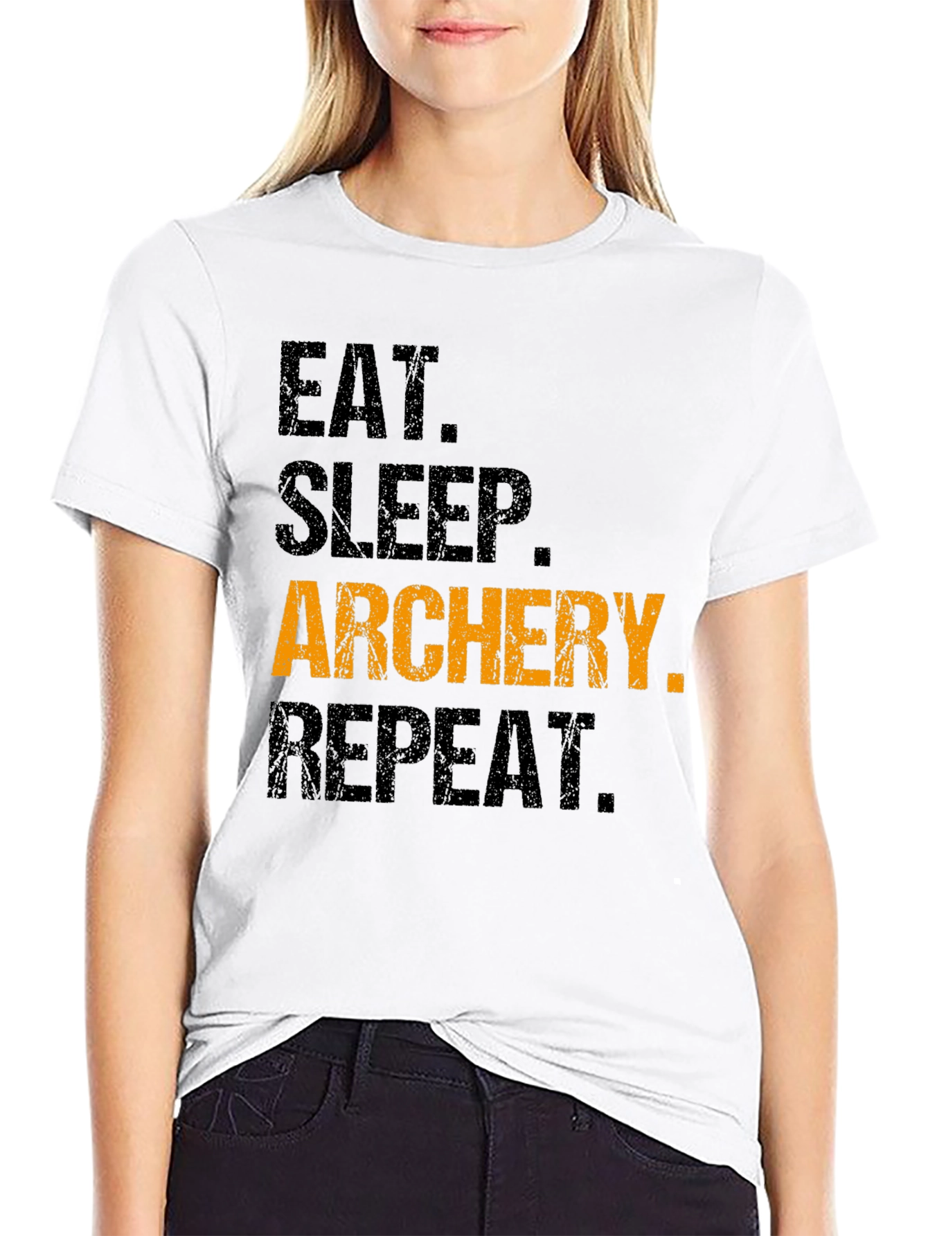 Eat Sleep Archery Repeat T-Shirt - Funny Sports Tee