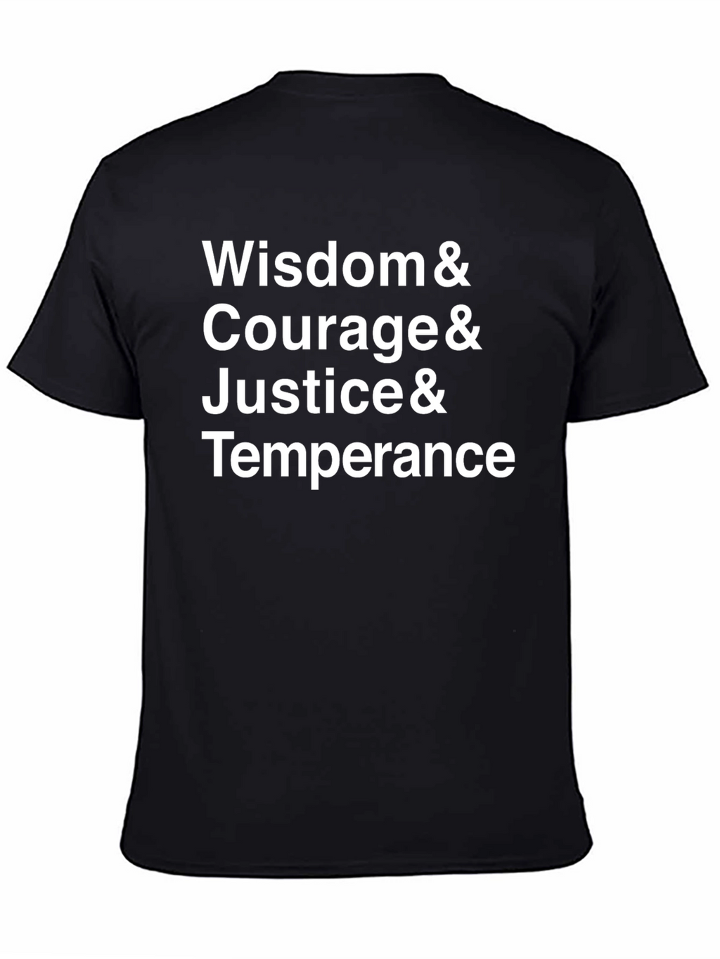 Virtues T-Shirt: Wisdom Courage Justice Temperance
