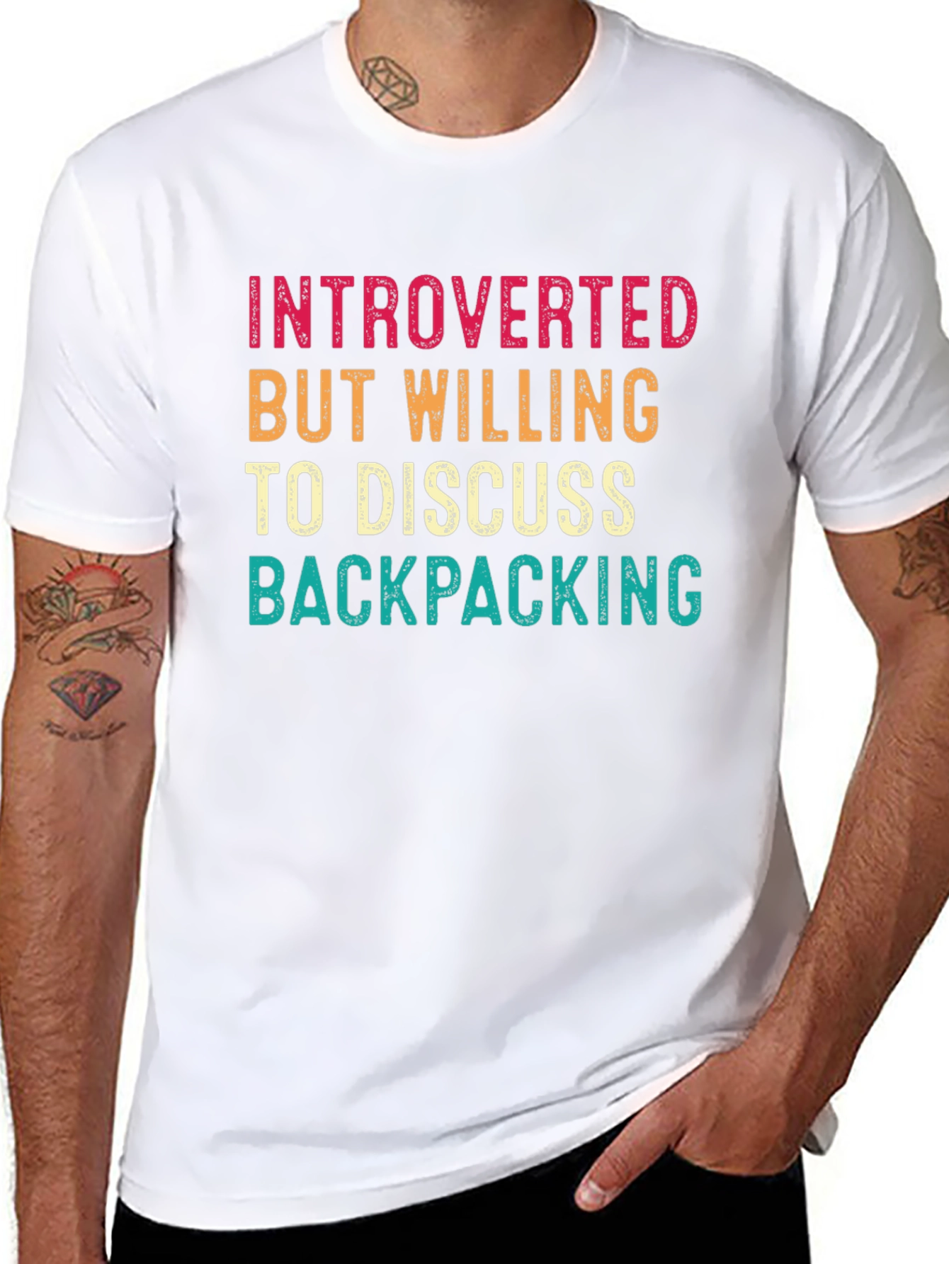 Introverted Backpacking Enthusiast T-Shirt