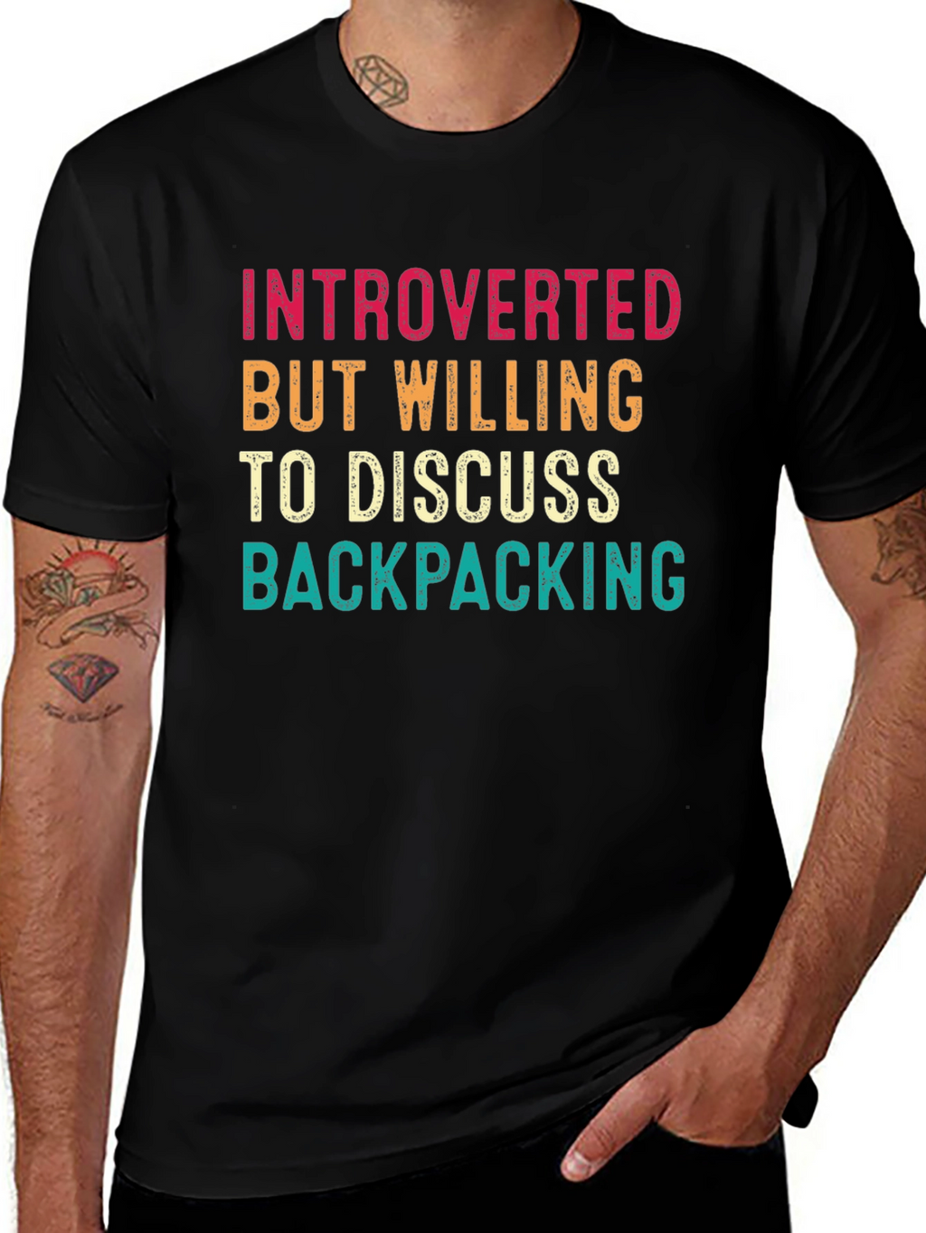 Introverted Backpacking Enthusiast T-Shirt