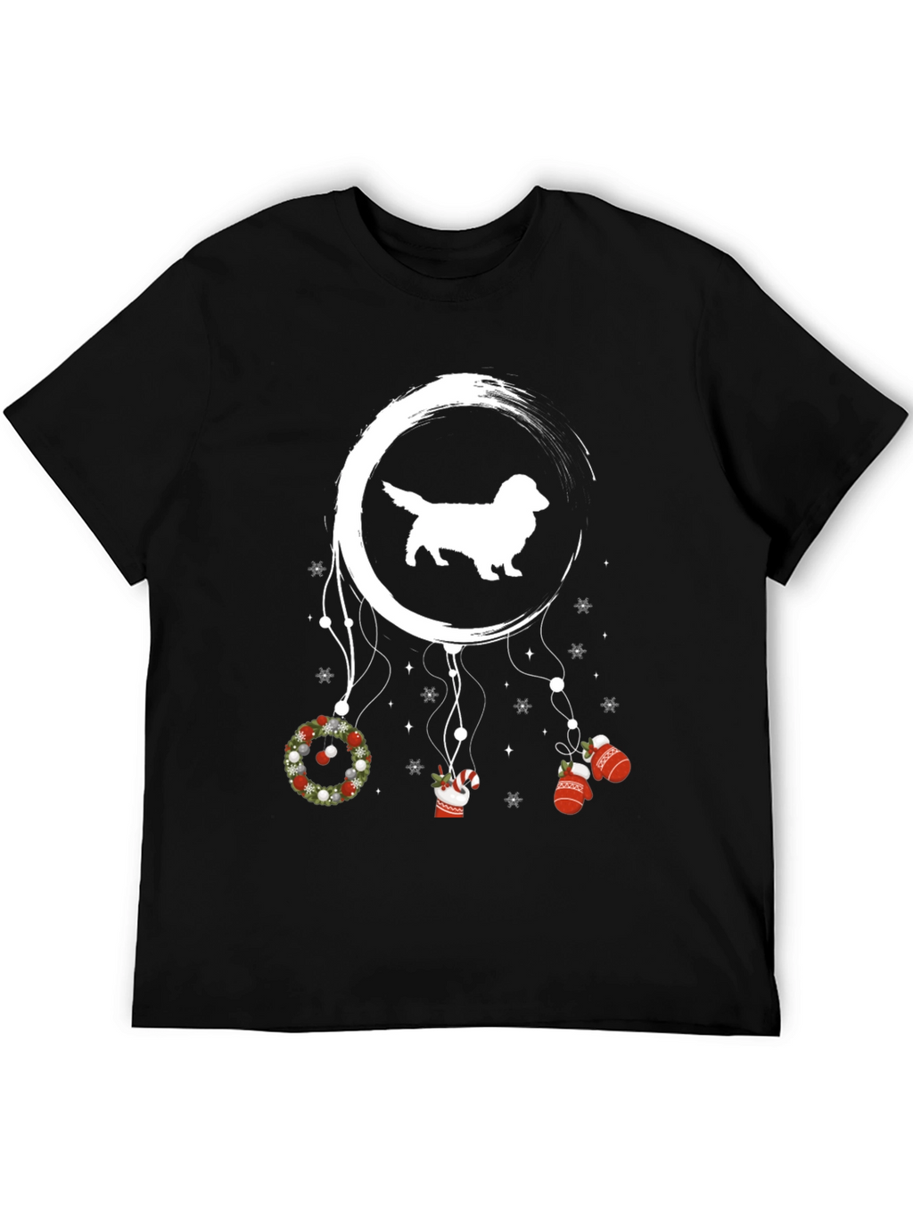 Festive Dachshund Dreamcatcher Graphic Tee
