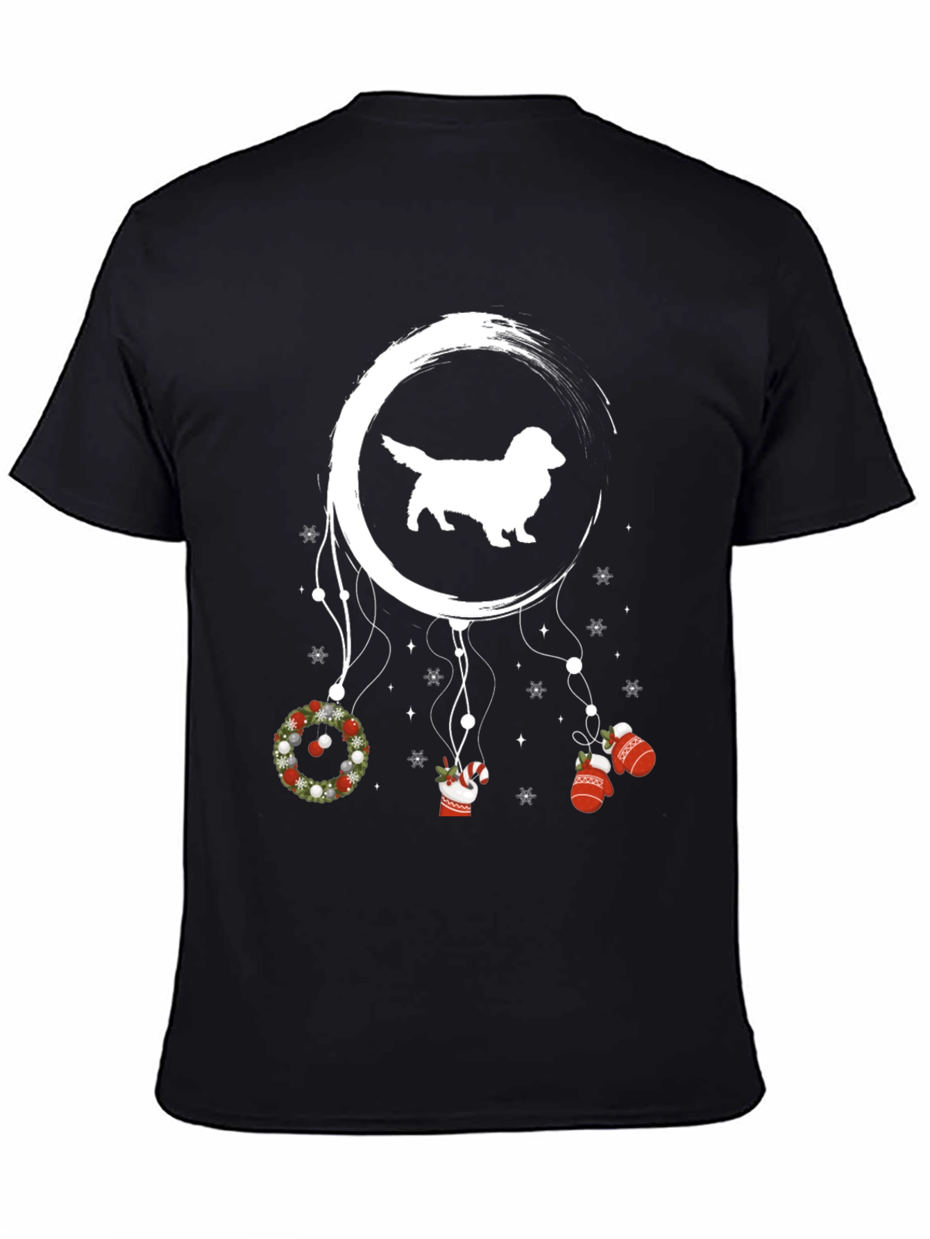 Festive Dachshund Dreamcatcher Graphic Tee