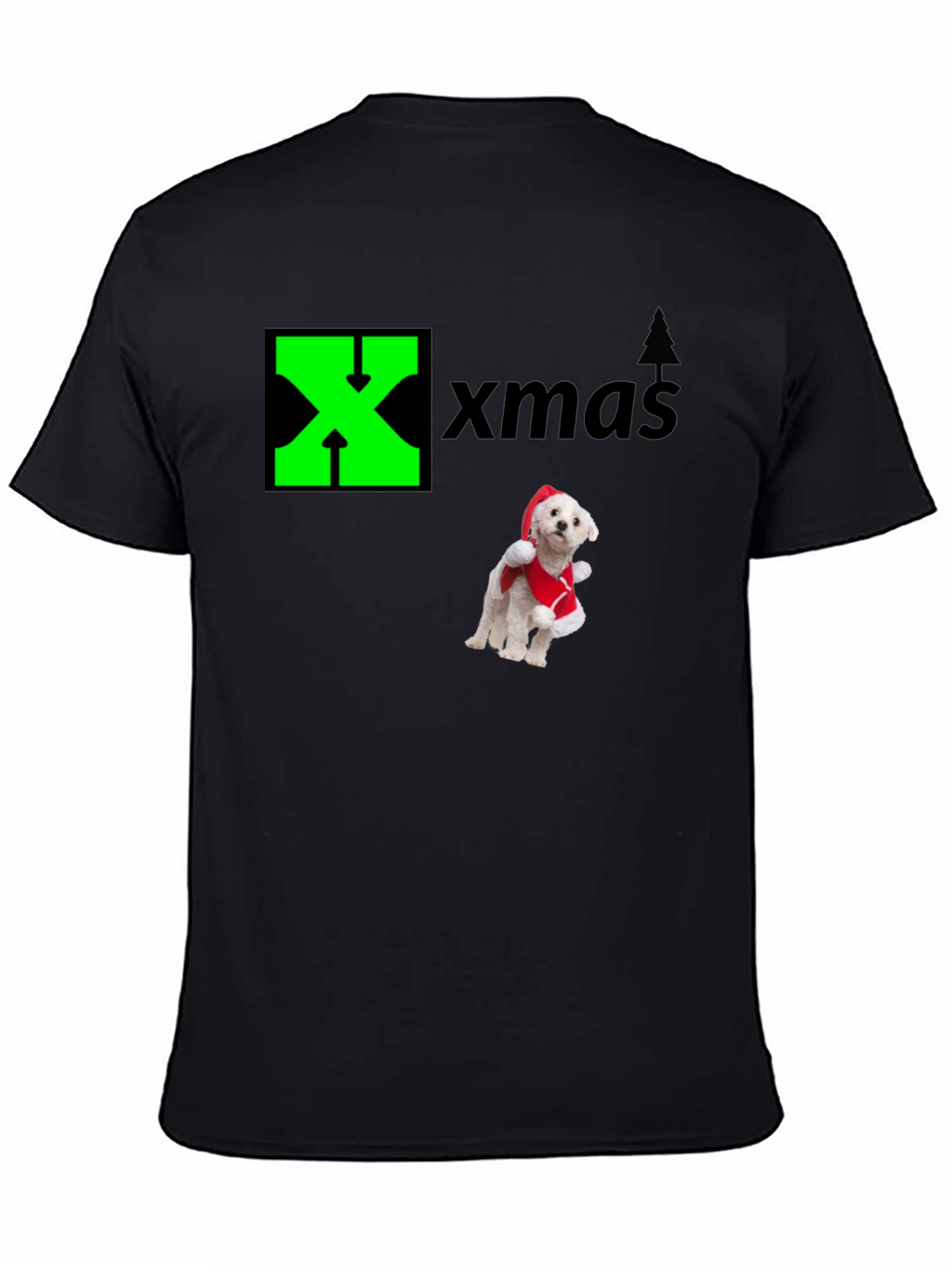 Xmas Dog Santa T-Shirt